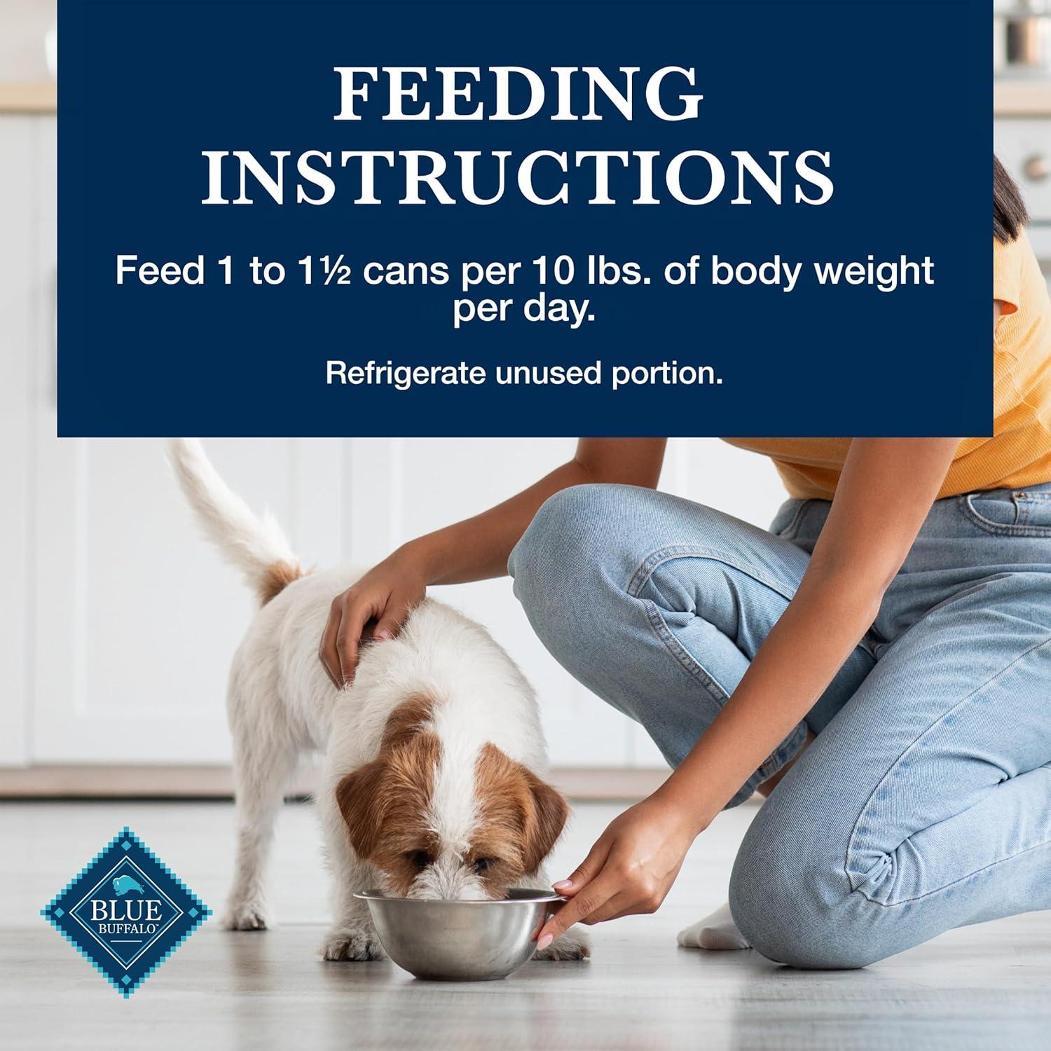 imageBlue Buffalo Homestyle Recipe Healthy Weight Adult Wet Dog Food Chicken Dinner With Garden Vegetables 125oz Can Pack of 121 Count Pack of 2