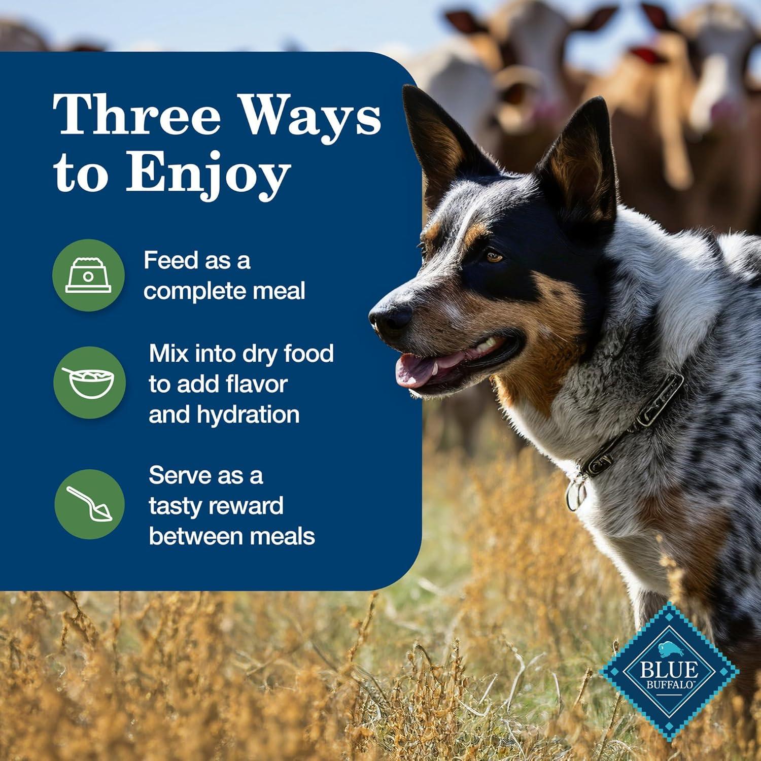 imageBlue Buffalo Homestyle Recipe Large Breed Adult Wet Dog Food Made with Natural Ingredients Chicken Dinner With Garden Vegetables 125oz Can Pack of 12Variety Pack Lamb Turkey