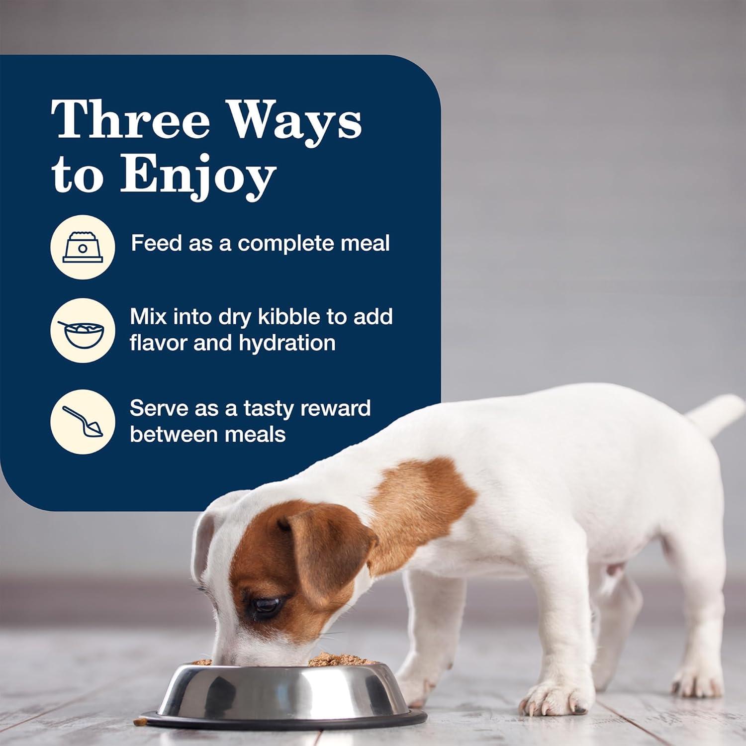 imageBlue Buffalo Homestyle Recipe Puppy Wet Dog Food Made with Natural Ingredients Chicken Dinner with Garden Vegetables amp Brown Rice 125oz Cans 12 CountWet Dog Food
