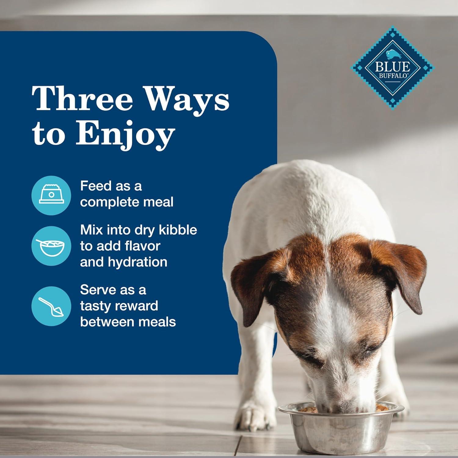 imageBlue Buffalo Homestyle Recipe Senior Wet Dog Food Made with Natural Ingredients Chicken Dinner with Garden Vegetables 125oz Cans 12 CountChicken