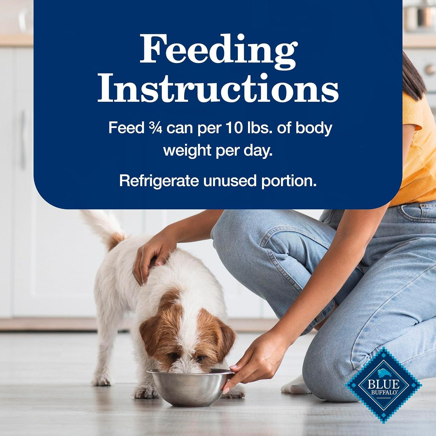 imageBlue Buffalo Homestyle Recipe Senior Wet Dog Food Made with Natural Ingredients Chicken Dinner with Garden Vegetables 125oz Cans 12 CountChicken