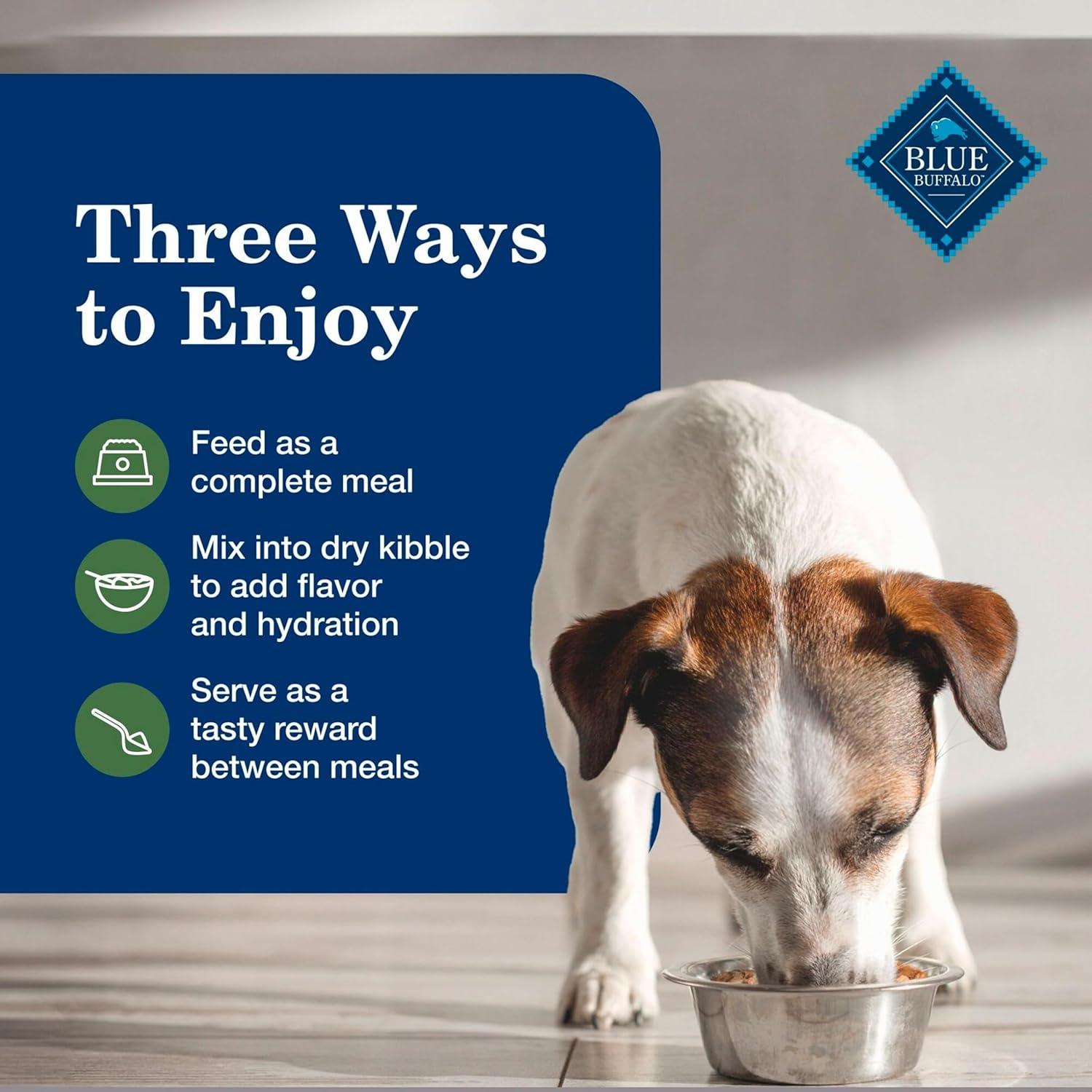 imageBlue Buffalo Homestyle Recipe Senior Wet Dog Food Made with Natural Ingredients Chicken Dinner with Garden Vegetables 125oz Cans 12 CountLamb