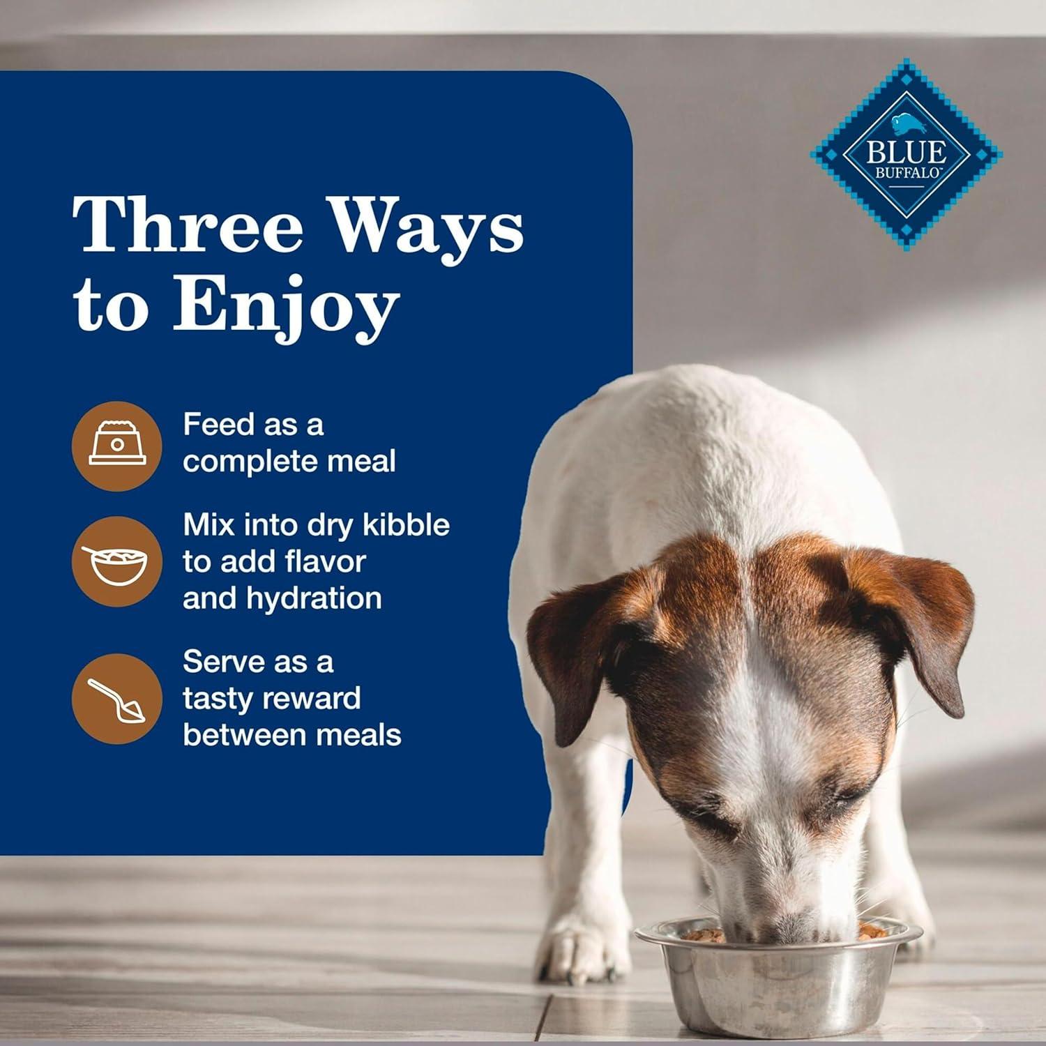 imageBlue Buffalo Homestyle Recipe Senior Wet Dog Food Made with Natural Ingredients Chicken Dinner with Garden Vegetables 125oz Cans 12 CountTurkey