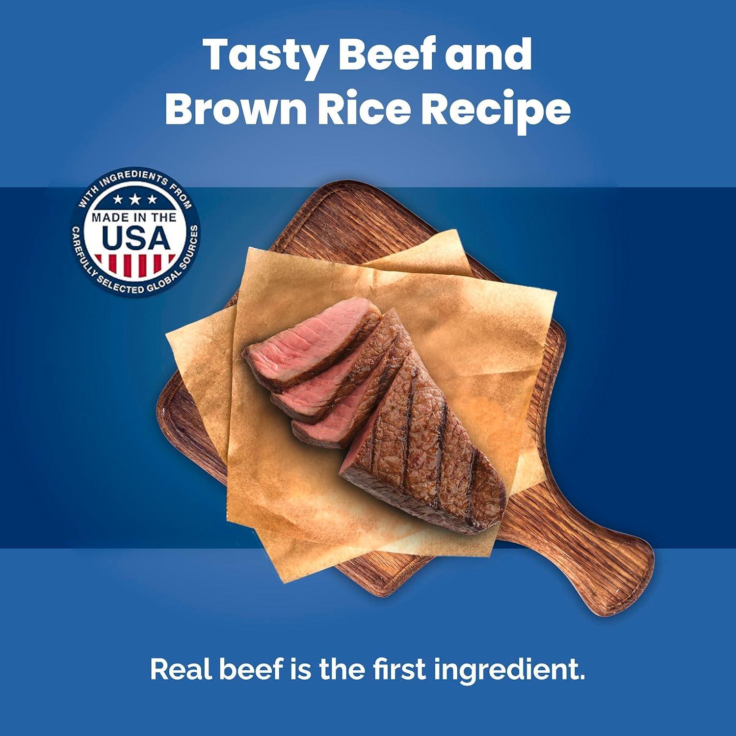 imageBlue Buffalo Life Protection Formula Adult Dry Dog Food Helps Build and Maintain Strong Muscles Made with Natural Ingredients Chicken amp Brown Rice Recipe 5lb BagBeef Brown Rice