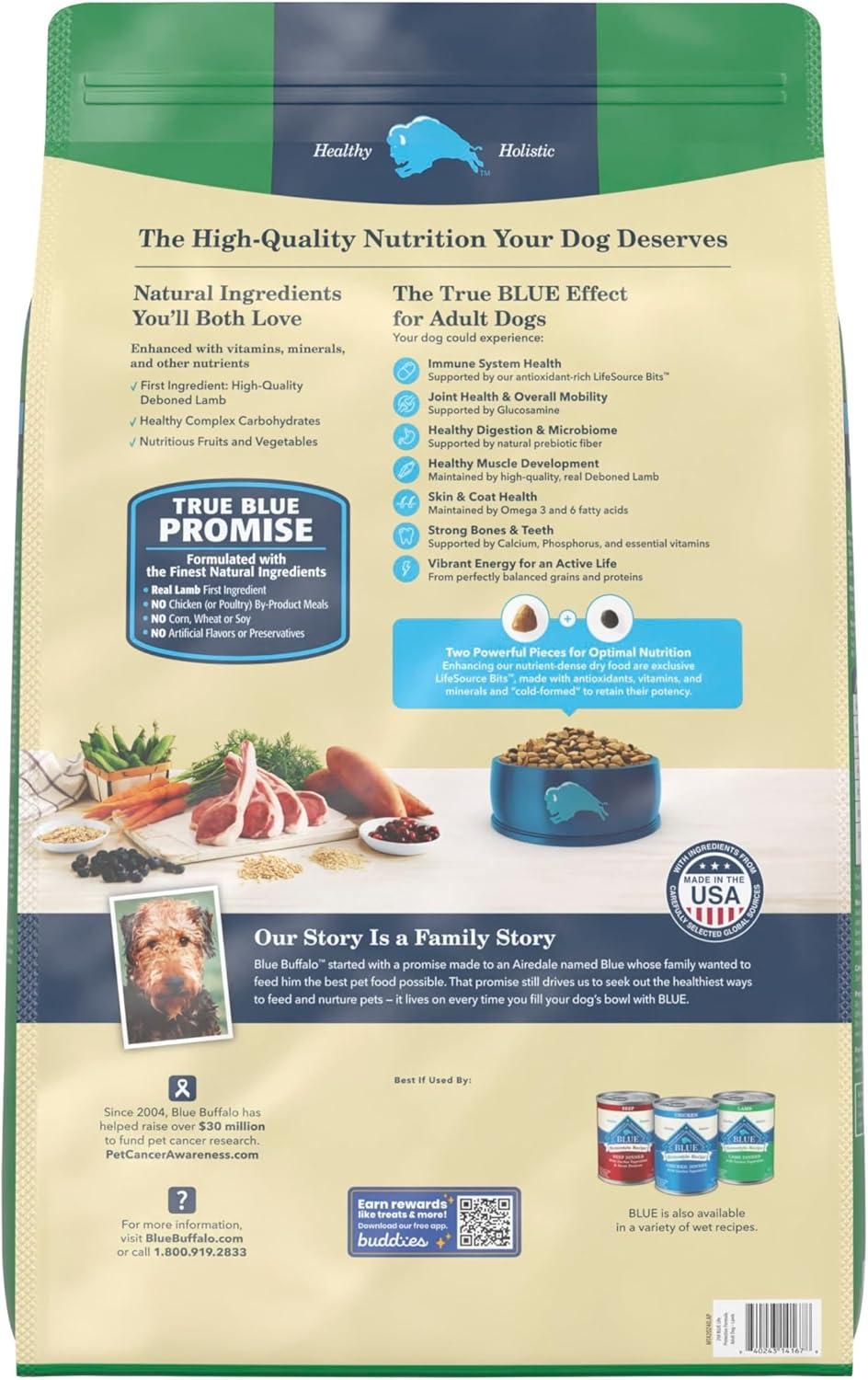 imageBlue Buffalo Life Protection Formula Adult Dry Dog Food Helps Build and Maintain Strong Muscles Made with Natural Ingredients Chicken amp Brown Rice Recipe 5lb BagLamb Brown Rice