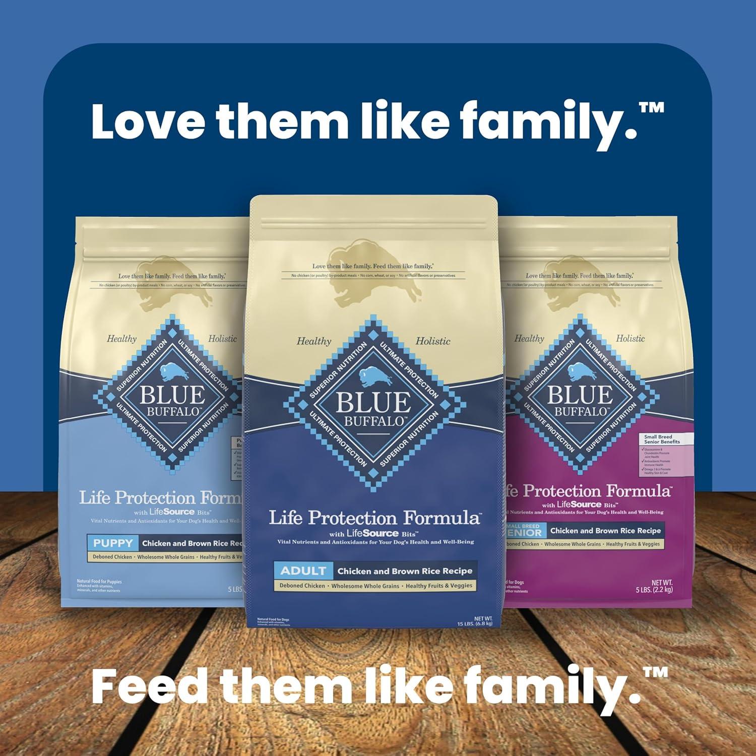 imageBlue Buffalo Life Protection Formula Adult Dry Dog Food Helps Build and Maintain Strong Muscles Made with Natural Ingredients Chicken amp Brown Rice Recipe 5lb BagChicken Brown Rice