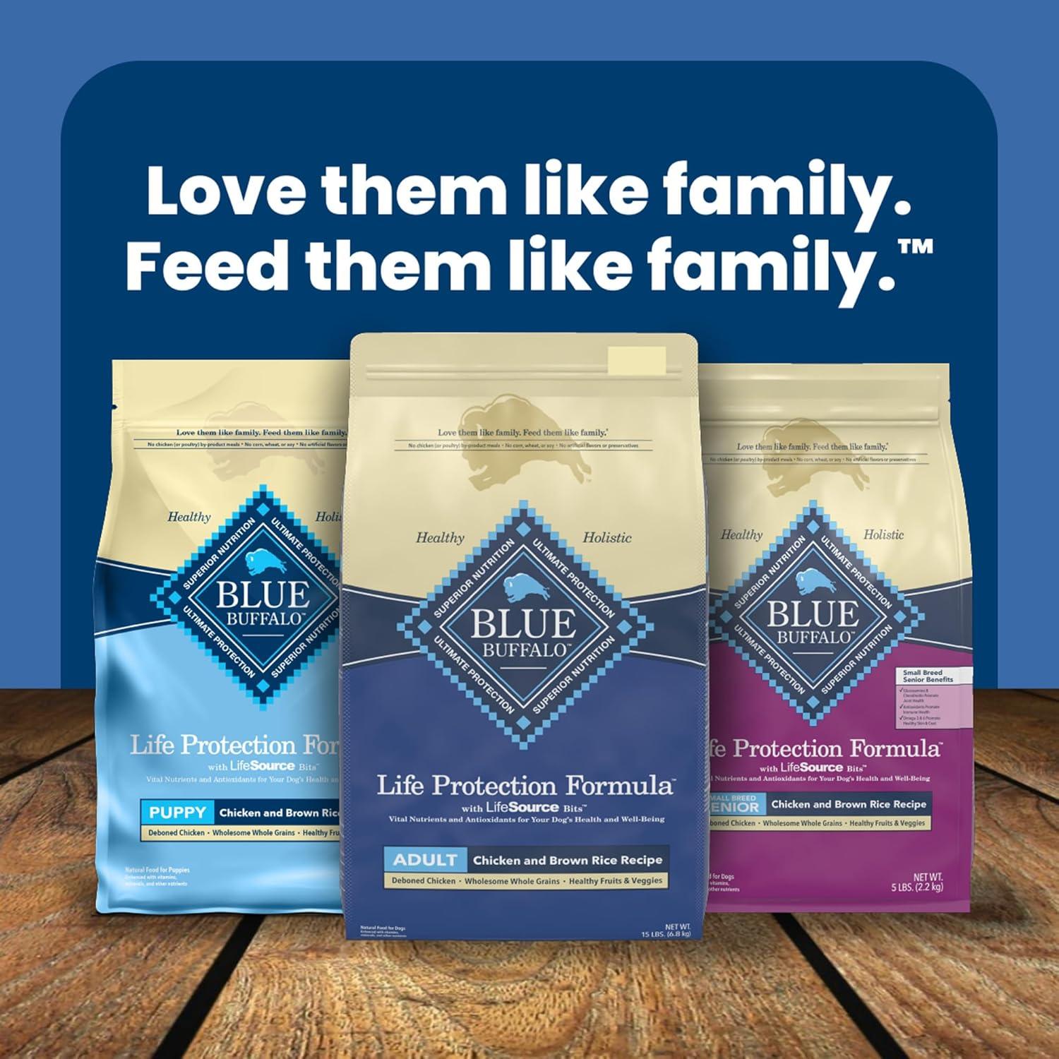 imageBlue Buffalo Life Protection Formula Adult Dry Dog Food Helps Build and Maintain Strong Muscles Made with Natural Ingredients Chicken amp Brown Rice Recipe 5lb BagChicken Brown Rice