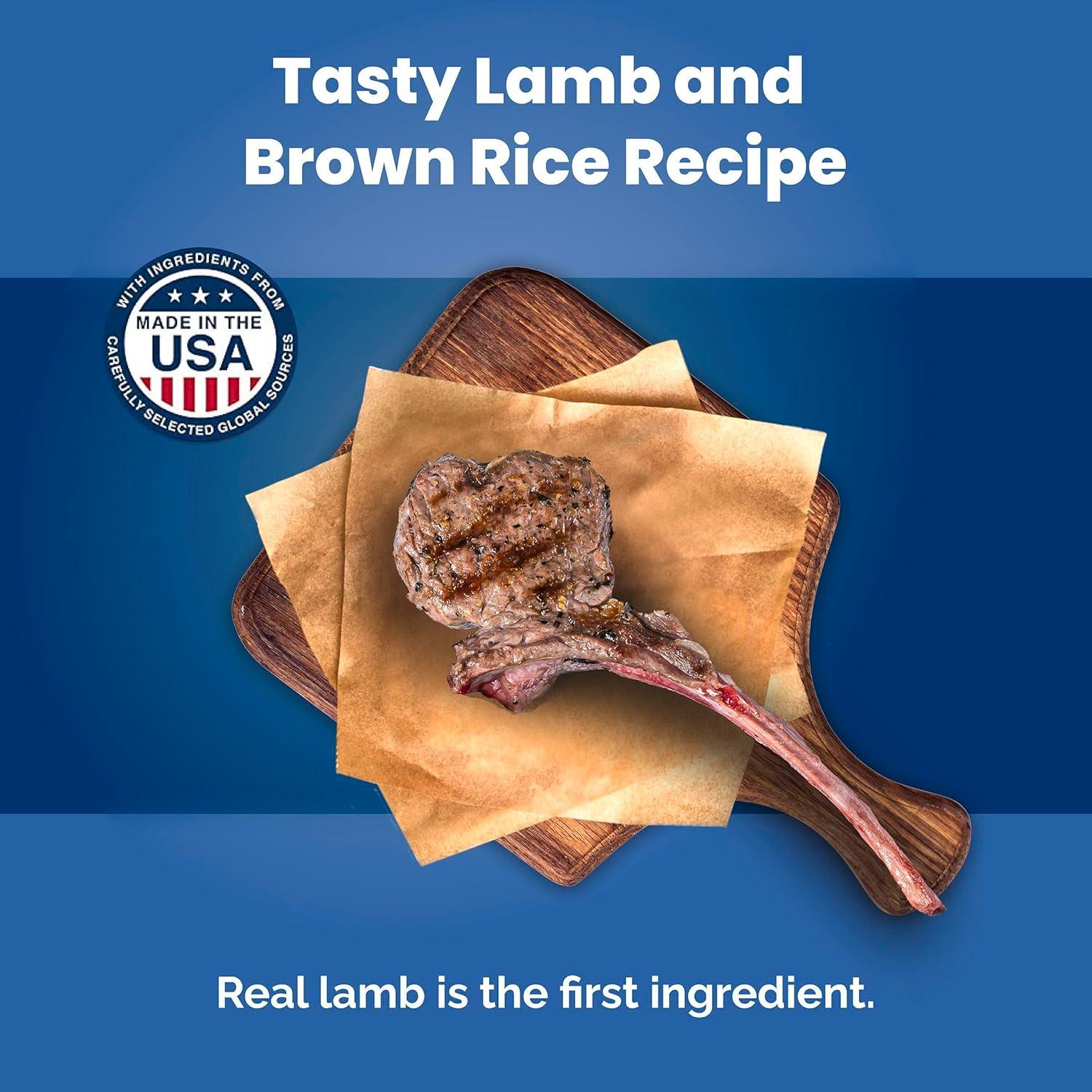 imageBlue Buffalo Life Protection Formula Adult Dry Dog Food Helps Build and Maintain Strong Muscles Made with Natural Ingredients Chicken amp Brown Rice Recipe 5lb BagLamb Brown Rice