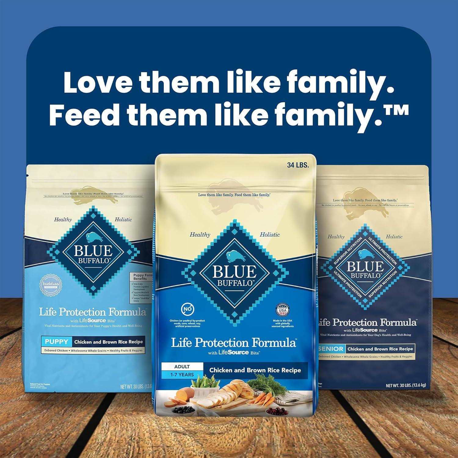 imageBlue Buffalo Life Protection Formula Adult Dry Dog Food Helps Build and Maintain Strong Muscles Made with Natural Ingredients Chicken amp Brown Rice Recipe 5lb BagChicken Brown Rice