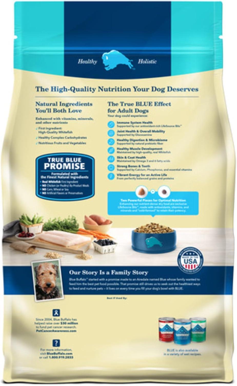 imageBlue Buffalo Life Protection Formula Adult Dry Dog Food Helps Build and Maintain Strong Muscles Made with Natural Ingredients Chicken amp Brown Rice Recipe 5lb BagFish Brown Rice