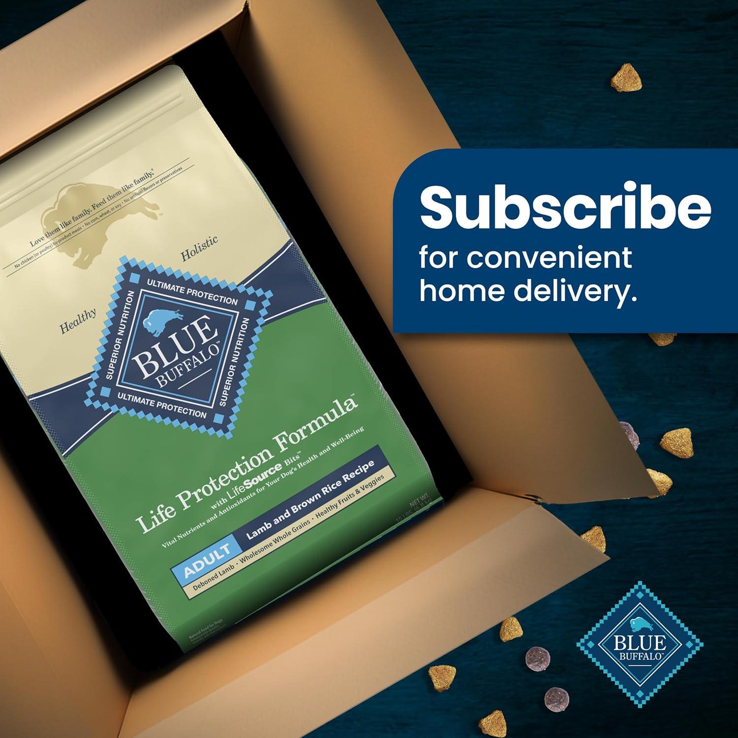 imageBlue Buffalo Life Protection Formula Adult Dry Dog Food Helps Build and Maintain Strong Muscles Made with Natural Ingredients Chicken amp Brown Rice Recipe 5lb BagLamb Brown Rice