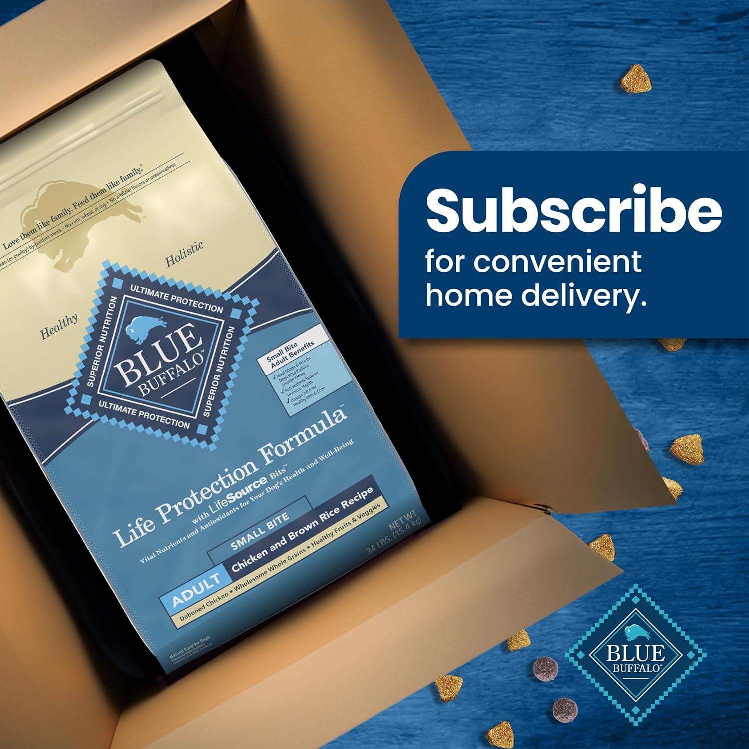 imageBlue Buffalo Life Protection Formula Adult Small Bite Dry Dog Food Helps Build and Maintain Strong Muscles Made with Natural Ingredients Chicken amp Brown Rice Recipe 15lb Bag34 Pound Pack of 1
