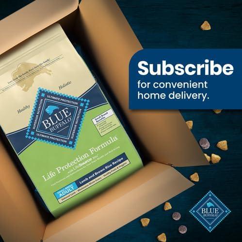 imageBlue Buffalo Life Protection Formula Adult Small Breed Dry Dog Food Supports High Energy Needs Made with Natural Ingredients Chicken amp Brown Rice Recipe 15lb BagLamb Brown Rice