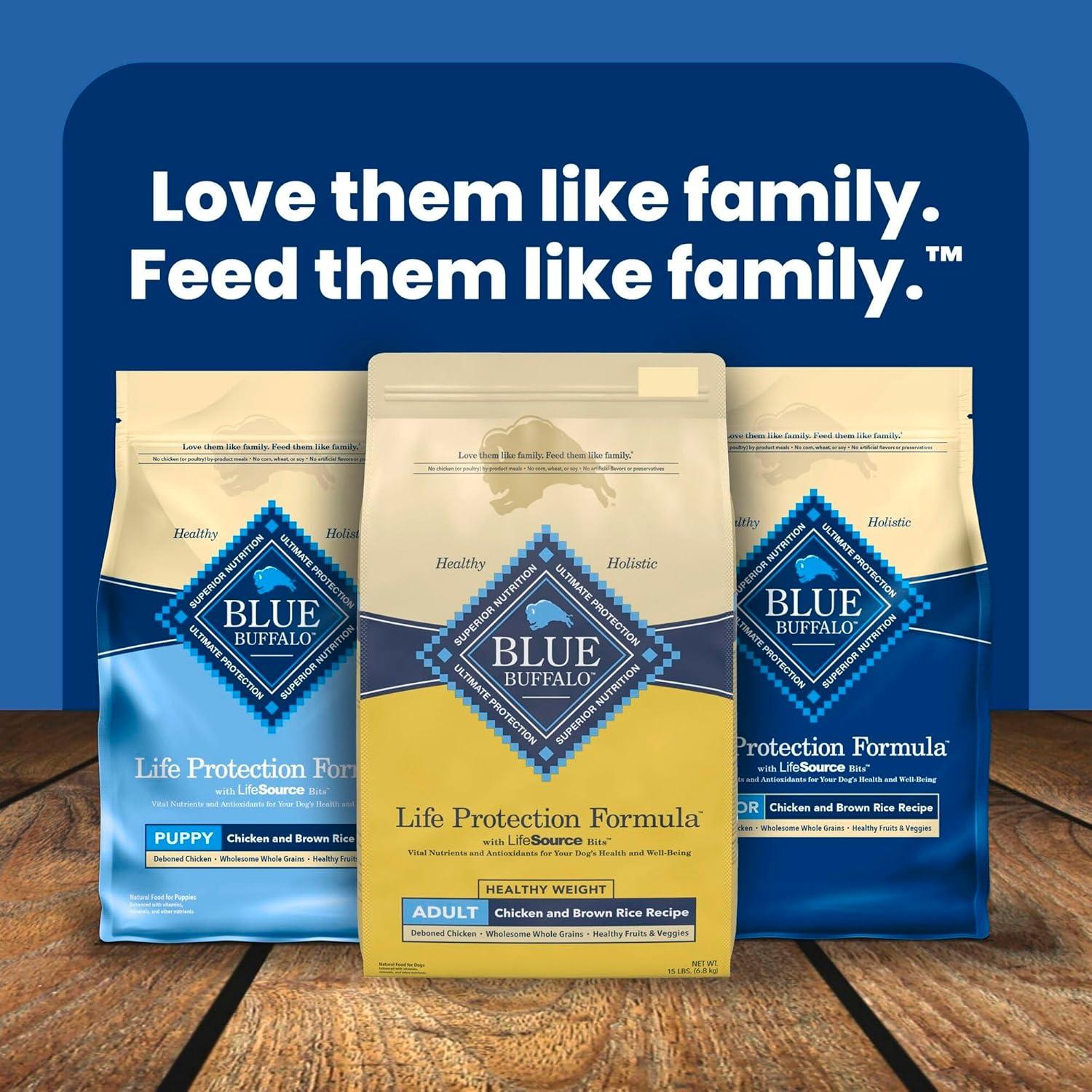 imageBlue Buffalo Life Protection Formula Adult Small Breed Dry Dog Food Supports High Energy Needs Made with Natural Ingredients Chicken amp Brown Rice Recipe 15lb BagHealthy Weight Chicken Brown Rice