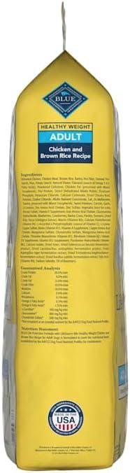 imageBlue Buffalo Life Protection Formula Adult Small Breed Dry Dog Food Supports High Energy Needs Made with Natural Ingredients Chicken amp Brown Rice Recipe 15lb BagHealthy Weight Chicken Brown Rice