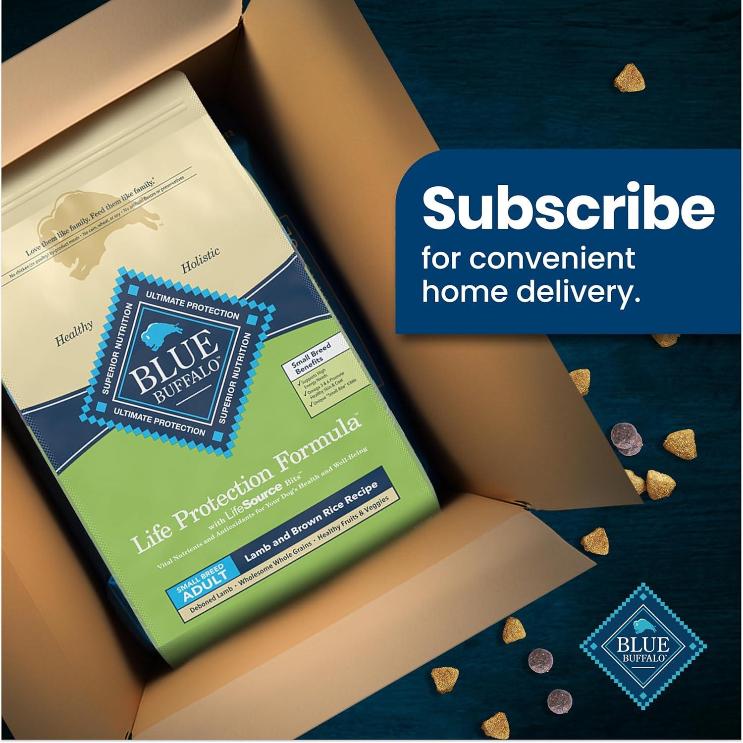 imageBlue Buffalo Life Protection Formula Adult Small Breed Dry Dog Food Supports High Energy Needs Made with Natural Ingredients Chicken amp Brown Rice Recipe 15lb BagLamb Brown Rice