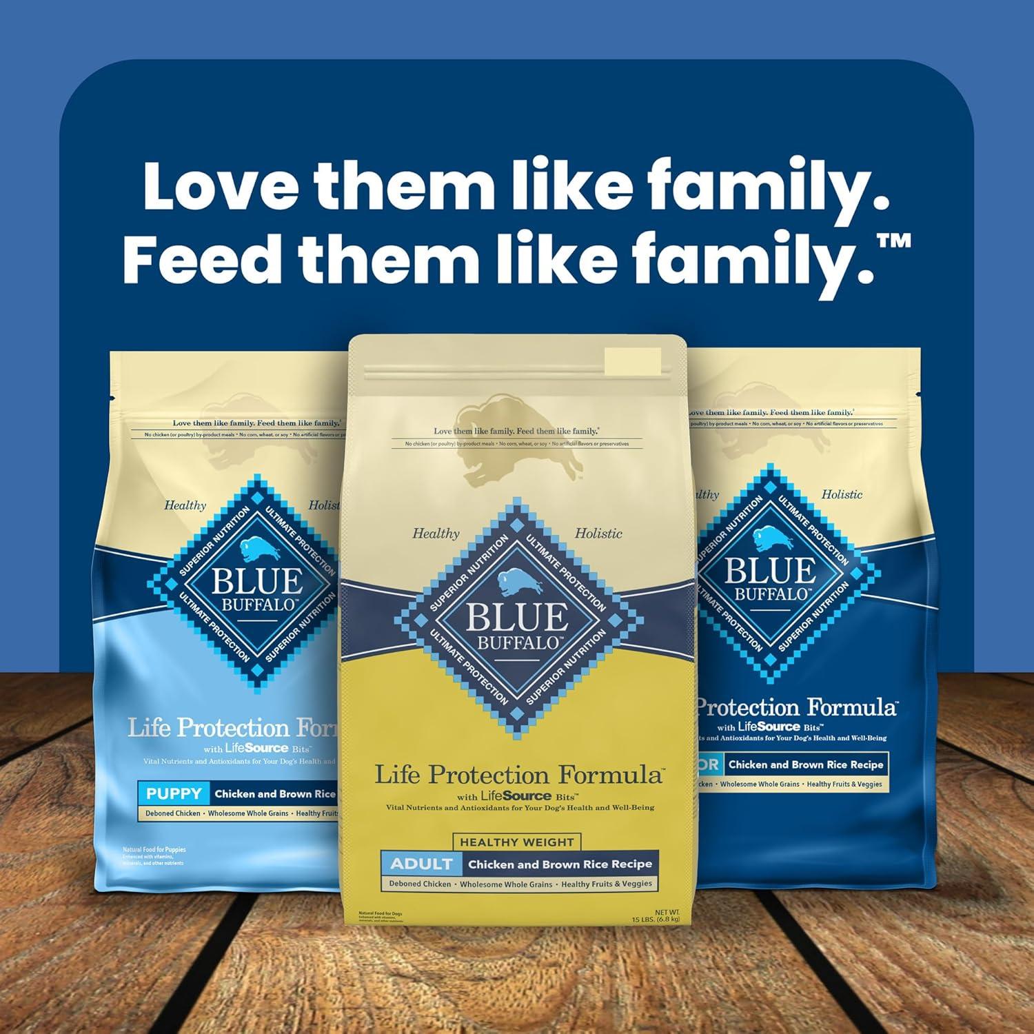 imageBlue Buffalo Life Protection Formula Adult Small Breed Dry Dog Food Supports High Energy Needs Made with Natural Ingredients Chicken amp Brown Rice Recipe 15lb BagHealthy Weight Chicken Brown Rice