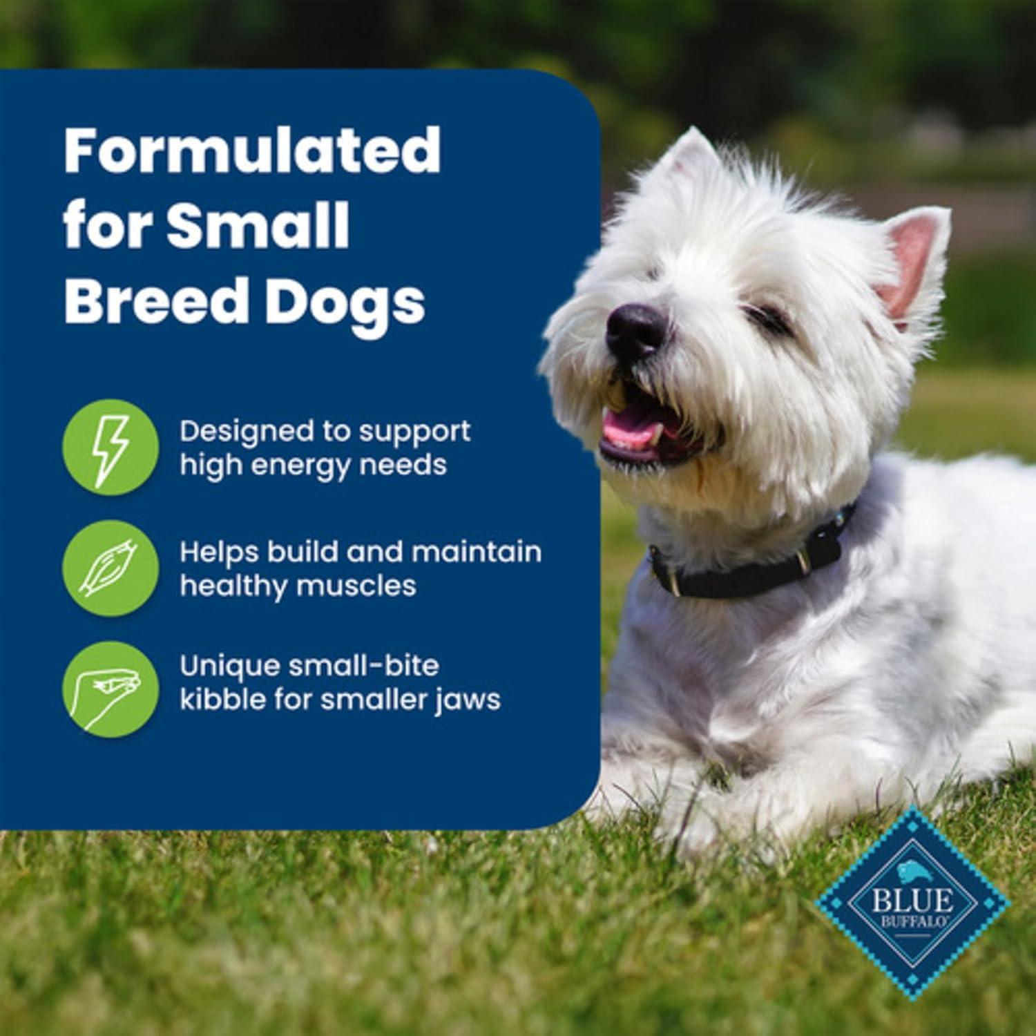 imageBlue Buffalo Life Protection Formula Adult Small Breed Dry Dog Food Supports High Energy Needs Made with Natural Ingredients Chicken amp Brown Rice Recipe 15lb BagLamb Brown Rice