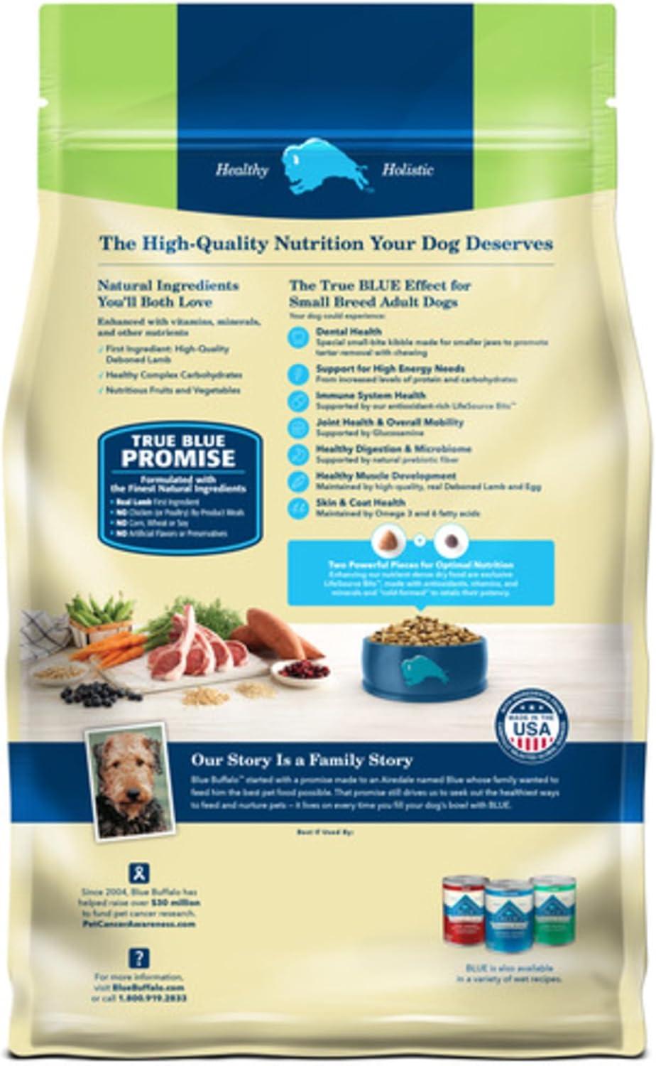 imageBlue Buffalo Life Protection Formula Adult Small Breed Dry Dog Food Supports High Energy Needs Made with Natural Ingredients Chicken amp Brown Rice Recipe 15lb BagLamb Brown Rice