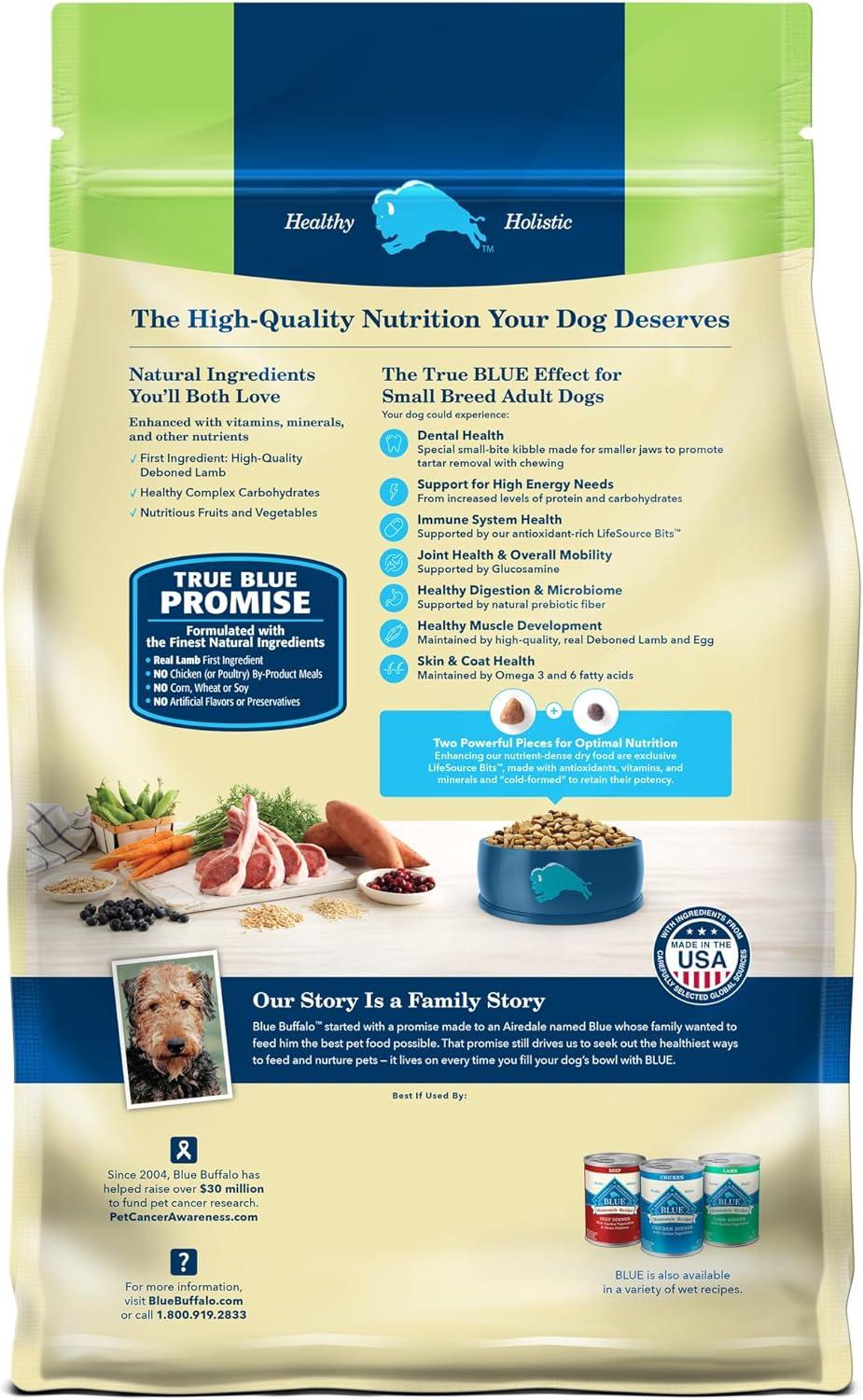 imageBlue Buffalo Life Protection Formula Adult Small Breed Dry Dog Food Supports High Energy Needs Made with Natural Ingredients Chicken amp Brown Rice Recipe 15lb BagLamb Brown Rice