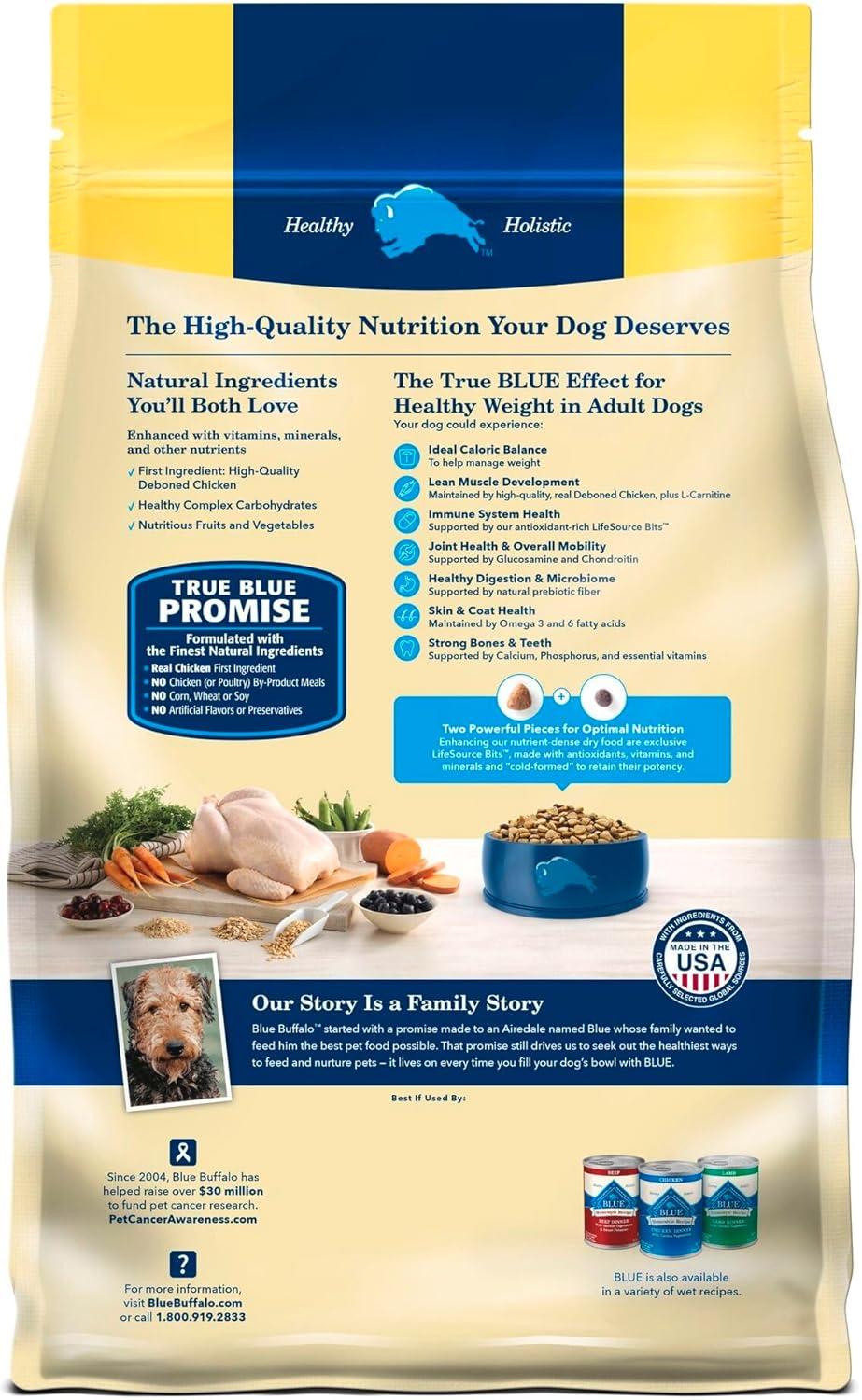 imageBlue Buffalo Life Protection Formula Adult Small Breed Dry Dog Food Supports High Energy Needs Made with Natural Ingredients Chicken amp Brown Rice Recipe 15lb BagHealthy Weight Chicken Brown Rice