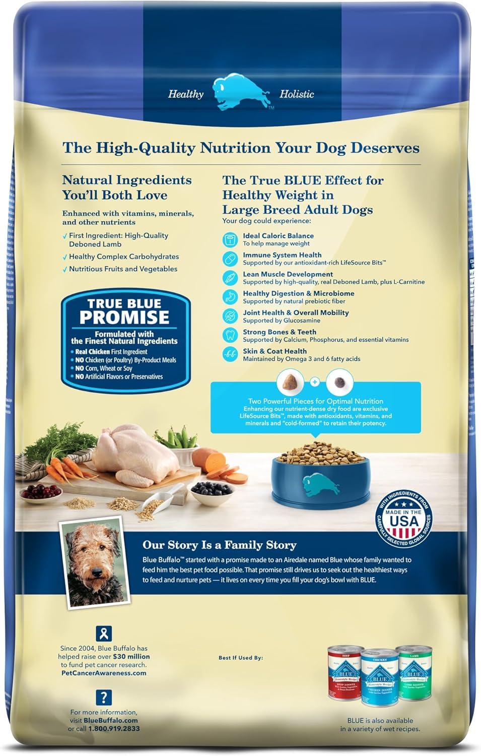 imageBlue Buffalo Life Protection Formula Healthy Weight Large Breed Adult Dry Dog Food for Weight Control Made with Natural Ingredients Chicken amp Brown Rice Recipe 30lb BagChicken Brown Rice