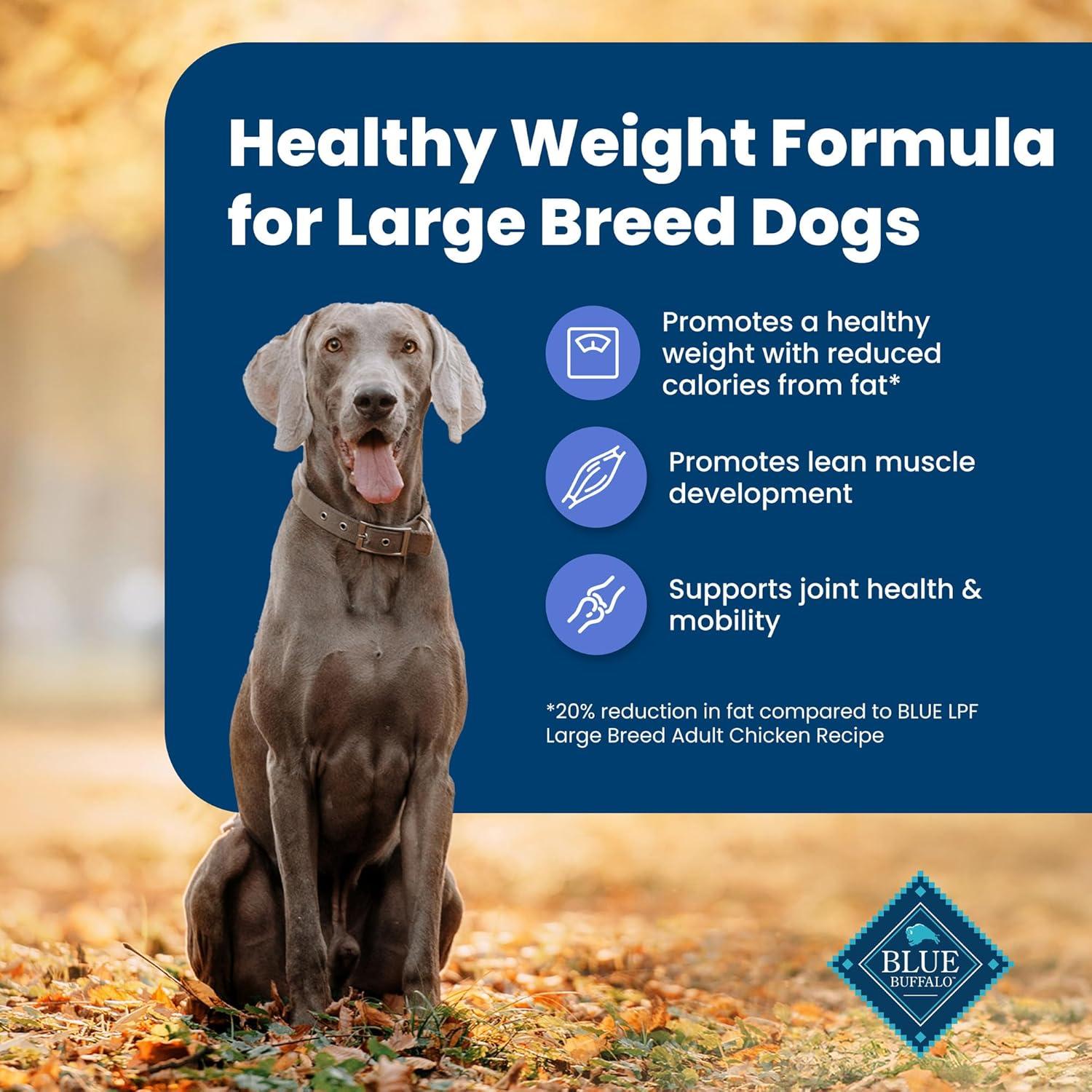 imageBlue Buffalo Life Protection Formula Healthy Weight Large Breed Adult Dry Dog Food for Weight Control Made with Natural Ingredients Chicken amp Brown Rice Recipe 30lb BagChicken Brown Rice