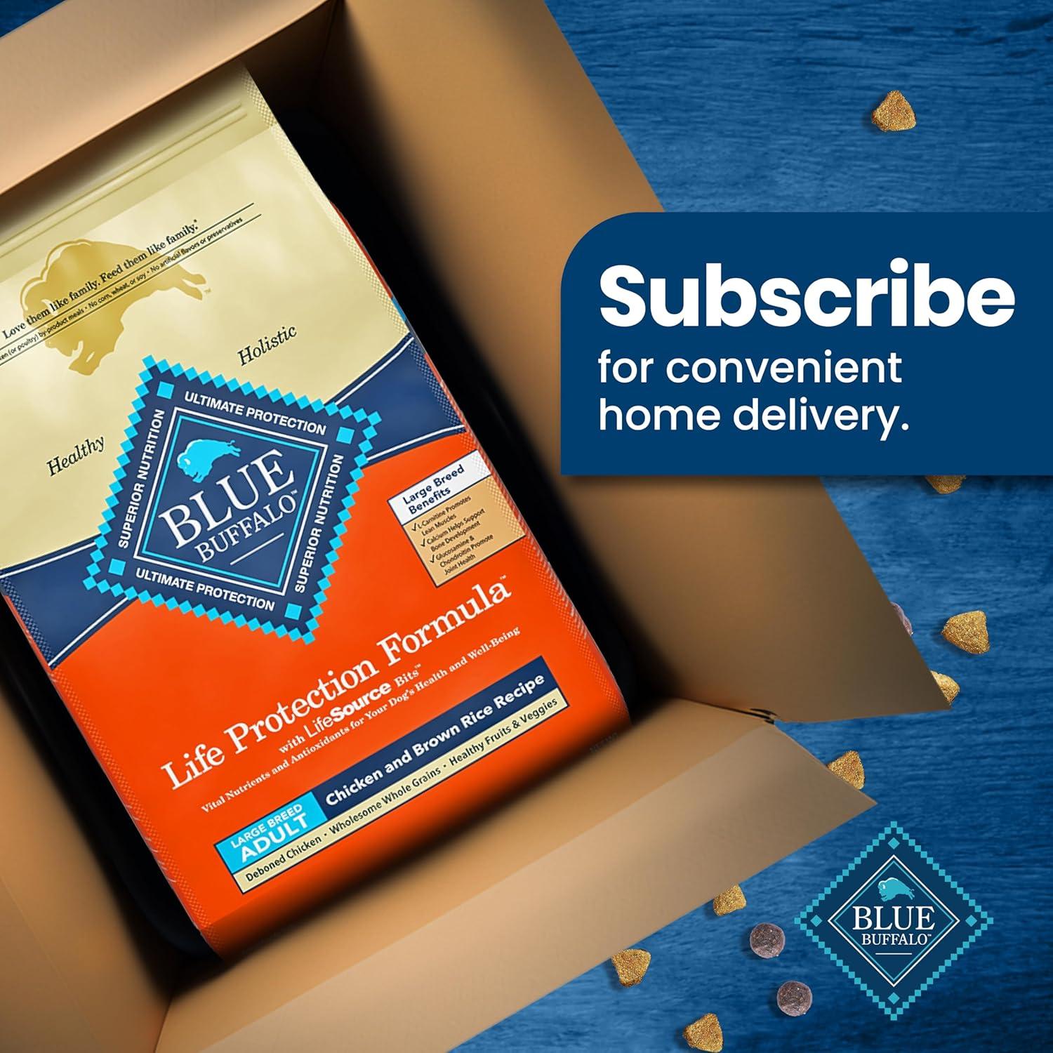 imageBlue Buffalo Life Protection Formula Large Breed Adult Dry Dog Food Promotes Joint Health and Lean Muscles Made with Natural Ingredients Lamb amp Brown Rice Recipe 34lb BagChicken Brown Rice