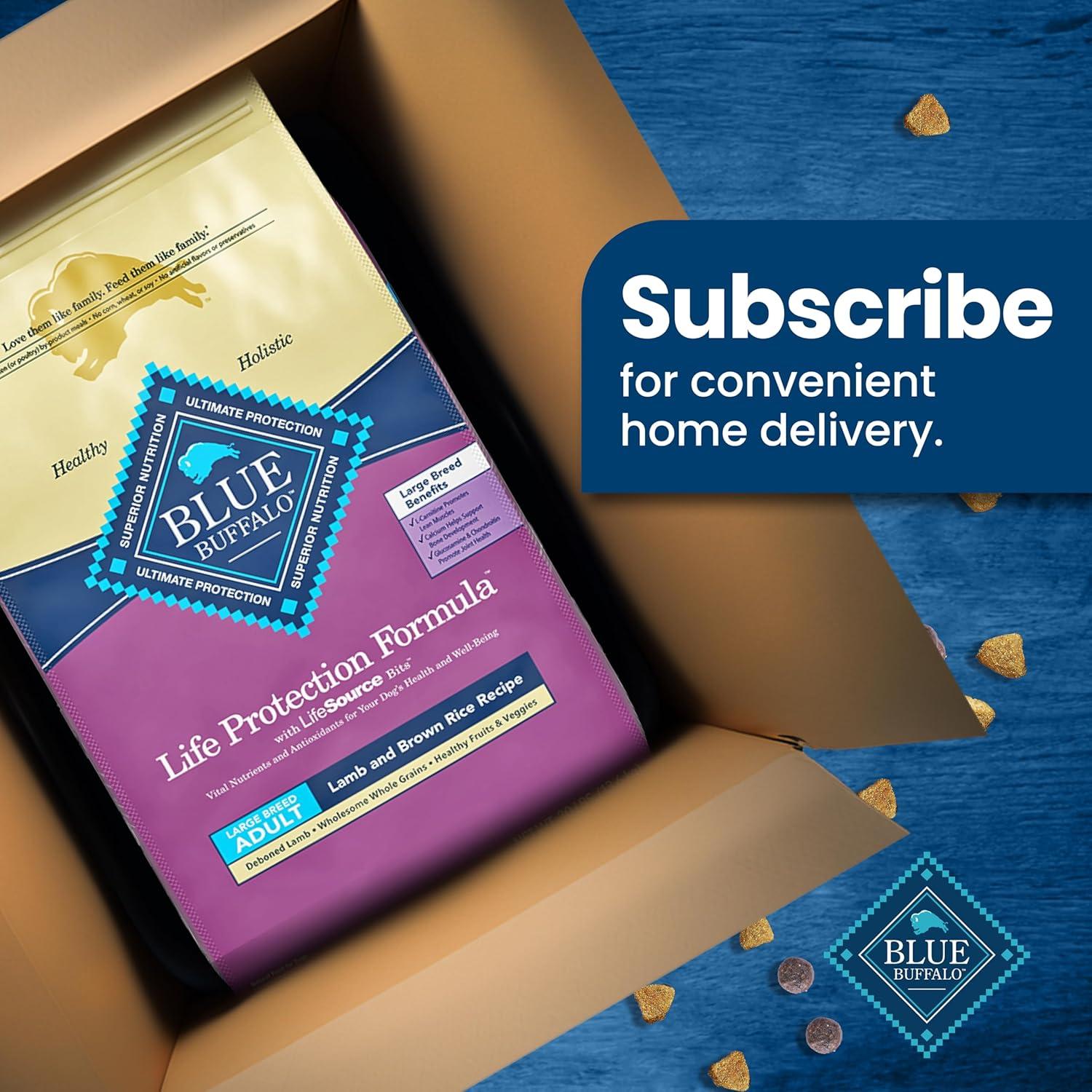 imageBlue Buffalo Life Protection Formula Large Breed Adult Dry Dog Food Promotes Joint Health and Lean Muscles Made with Natural Ingredients Lamb amp Brown Rice Recipe 34lb BagLamb Brown Rice