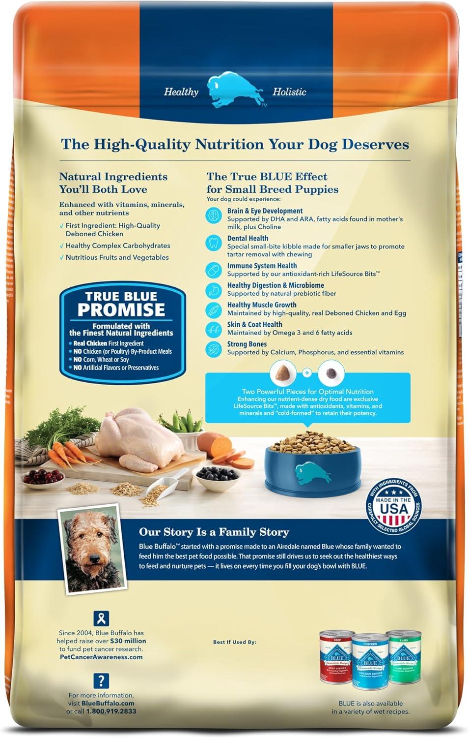 imageBlue Buffalo Life Protection Formula Large Breed Puppy Dry Dog Food with DHA Vital Nutrients amp Antioxidants Made with Natural Ingredients Chicken amp Brown Rice Recipe 34lb BagChicken Brown Rice