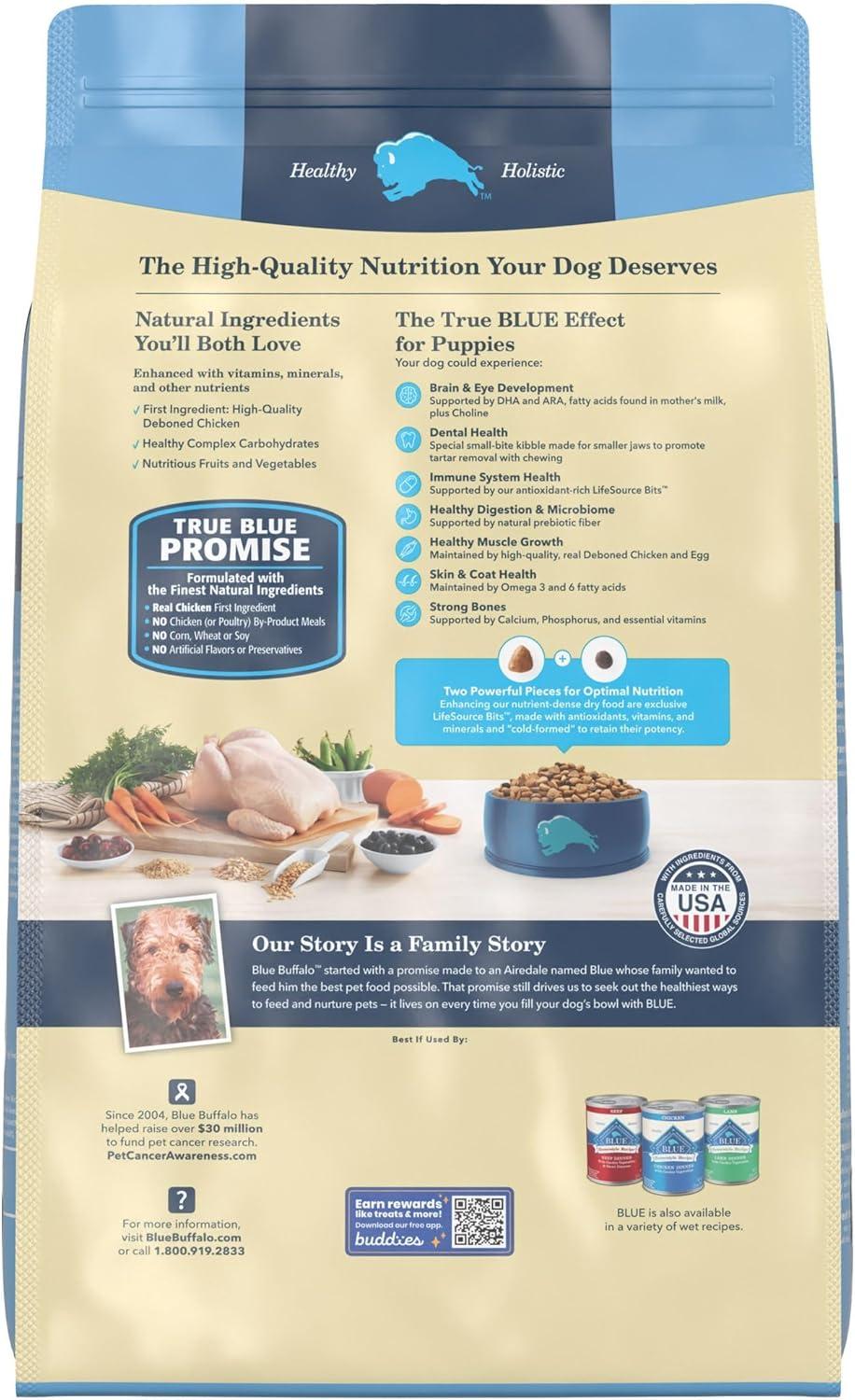 imageBlue Buffalo Life Protection Formula Puppy Dry Dog Food with DHA and ARA Made with Natural Ingredients Chicken amp Brown Rice Recipe 5lb BagChicken Brown Rice