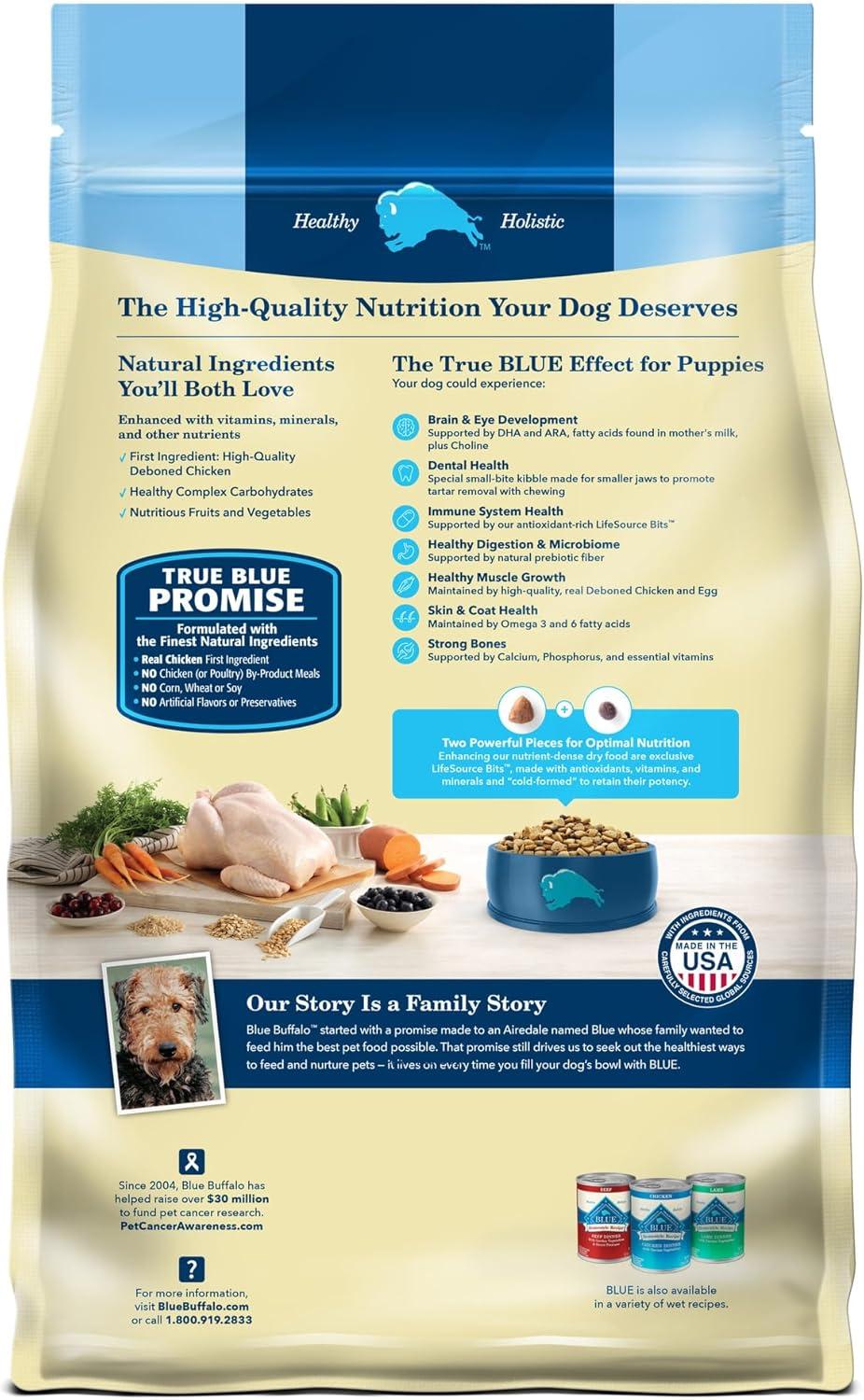 imageBlue Buffalo Life Protection Formula Puppy Dry Dog Food with DHA and ARA Made with Natural Ingredients Chicken amp Brown Rice Recipe 5lb BagChicken Brown Rice