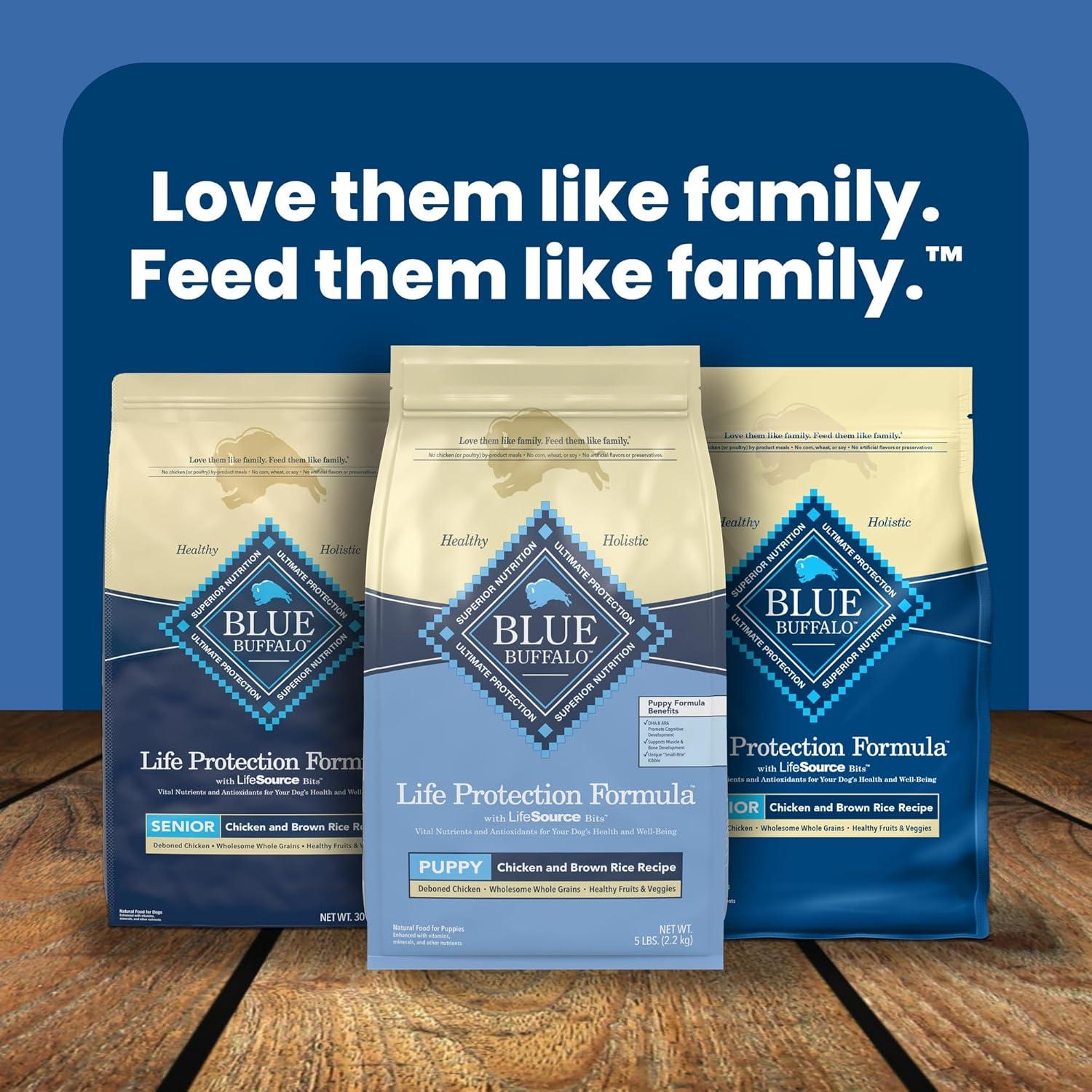 imageBlue Buffalo Life Protection Formula Puppy Dry Dog Food with DHA and ARA Made with Natural Ingredients Chicken amp Brown Rice Recipe 5lb BagChicken Brown Rice