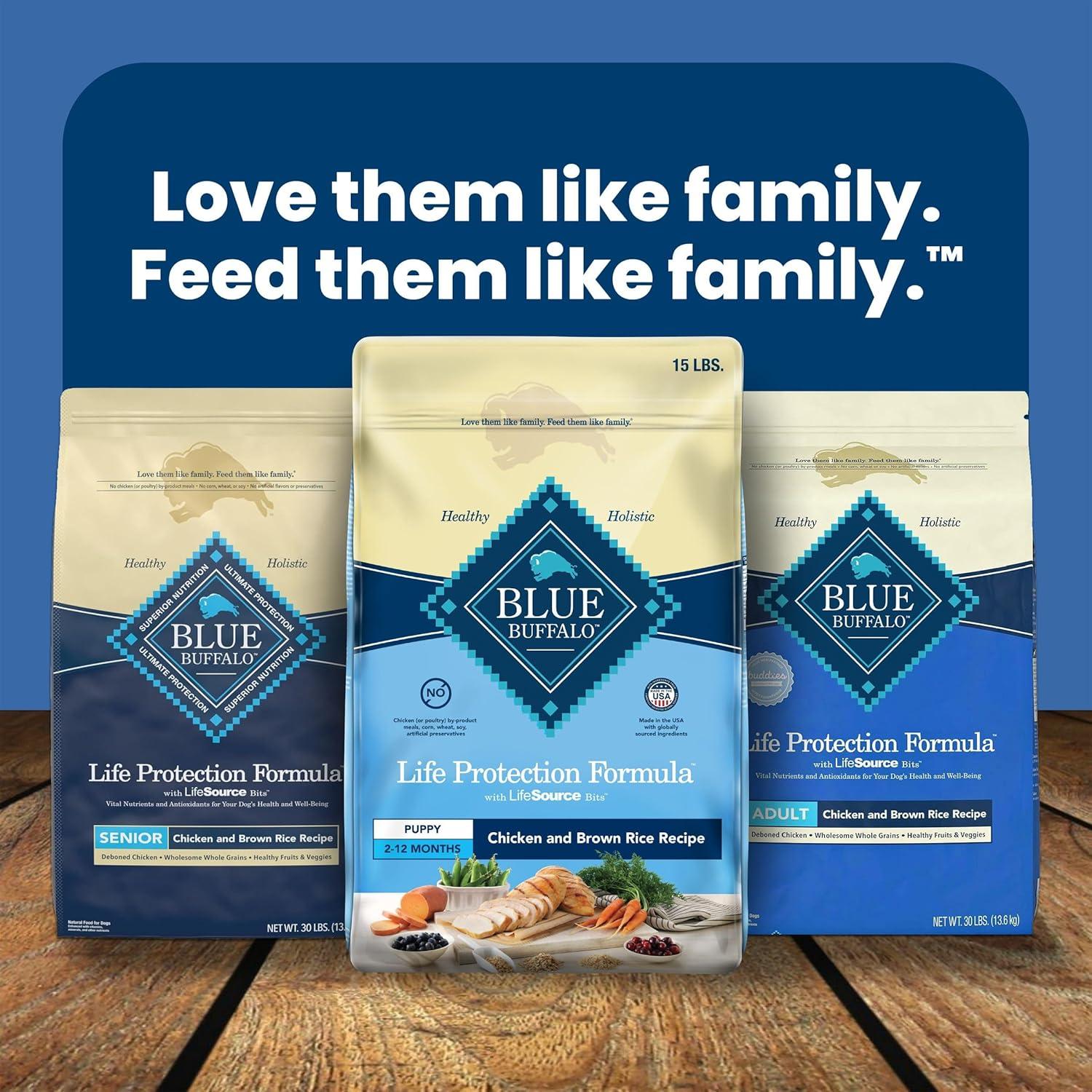 imageBlue Buffalo Life Protection Formula Puppy Dry Dog Food with DHA and ARA Made with Natural Ingredients Chicken amp Brown Rice Recipe 5lb BagChicken Brown Rice