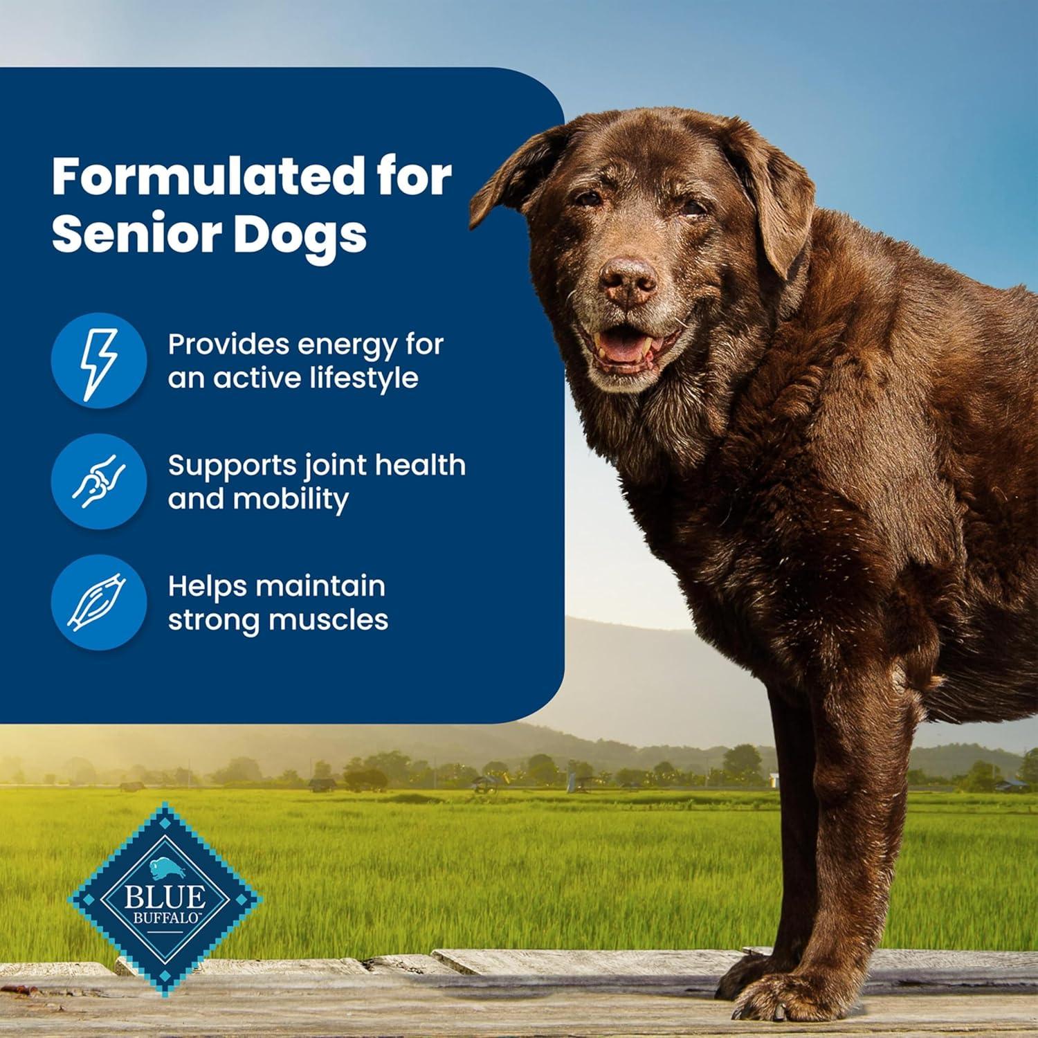 imageBlue Buffalo Life Protection Formula Senior Dry Dog Food Supports Joint Health and Mobility Made with Natural Ingredients Chicken amp Brown Rice Recipe 30lb BagChicken Brown Rice