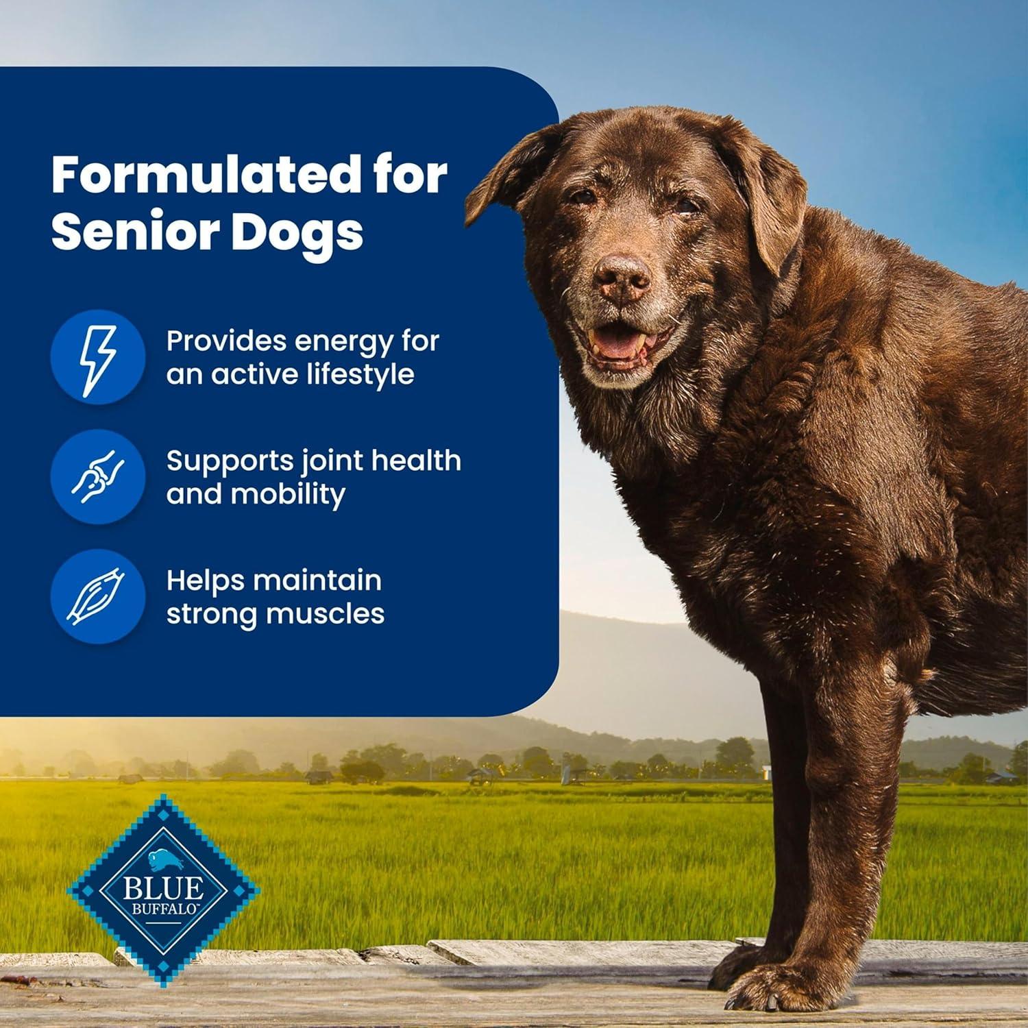 imageBlue Buffalo Life Protection Formula Senior Dry Dog Food Supports Joint Health and Mobility Made with Natural Ingredients Chicken amp Brown Rice Recipe 30lb BagChicken Brown Rice