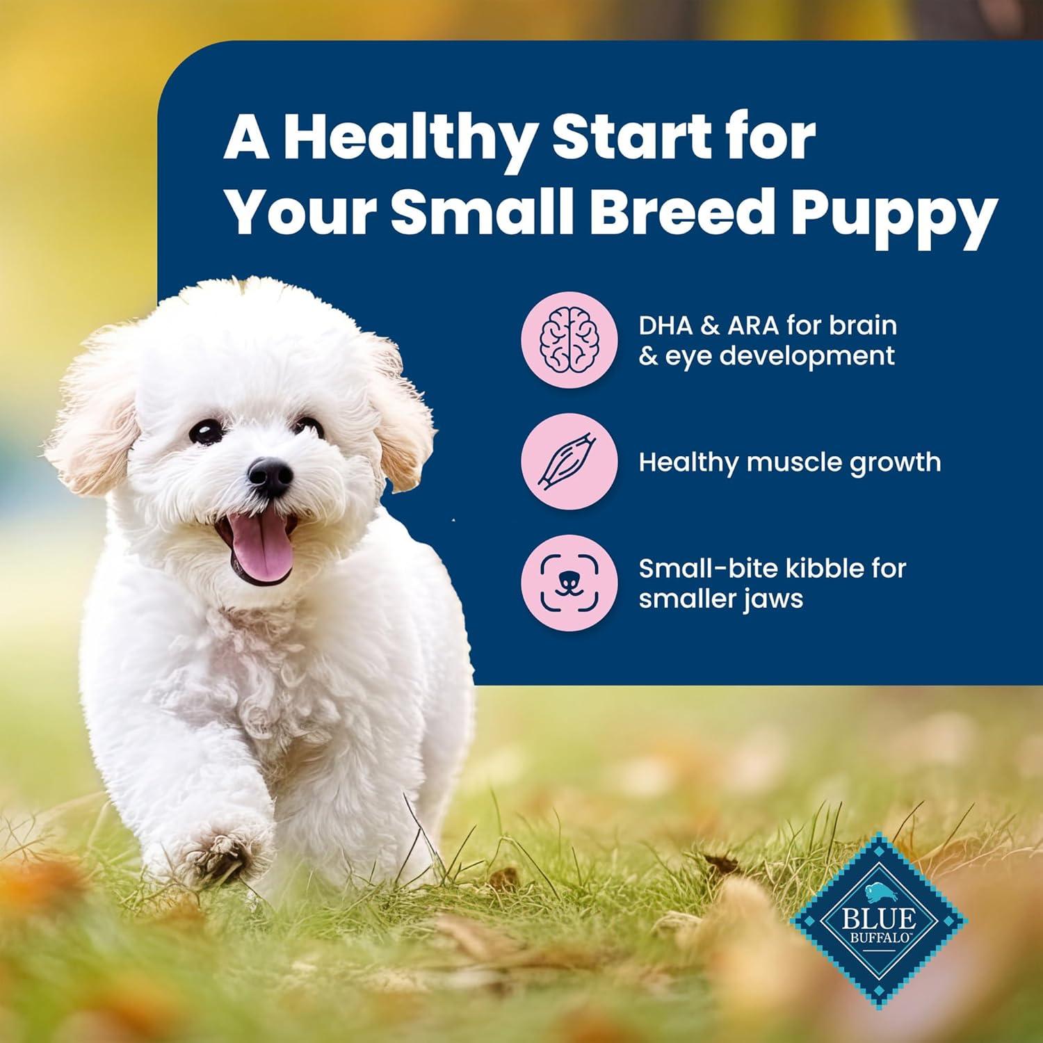 imageBlue Buffalo Life Protection Formula Small Breed Puppy Dry Dog Food with DHA Vital Nutrients amp Antioxidants Made with Natural Ingredients Chicken amp Oatmeal Recipe 5lb BagChicken Oatmeal