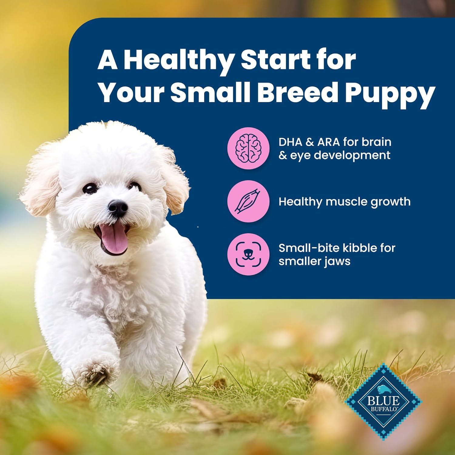 imageBlue Buffalo Life Protection Formula Small Breed Puppy Dry Dog Food with DHA Vital Nutrients amp Antioxidants Made with Natural Ingredients Chicken amp Oatmeal Recipe 5lb BagChicken Oatmeal
