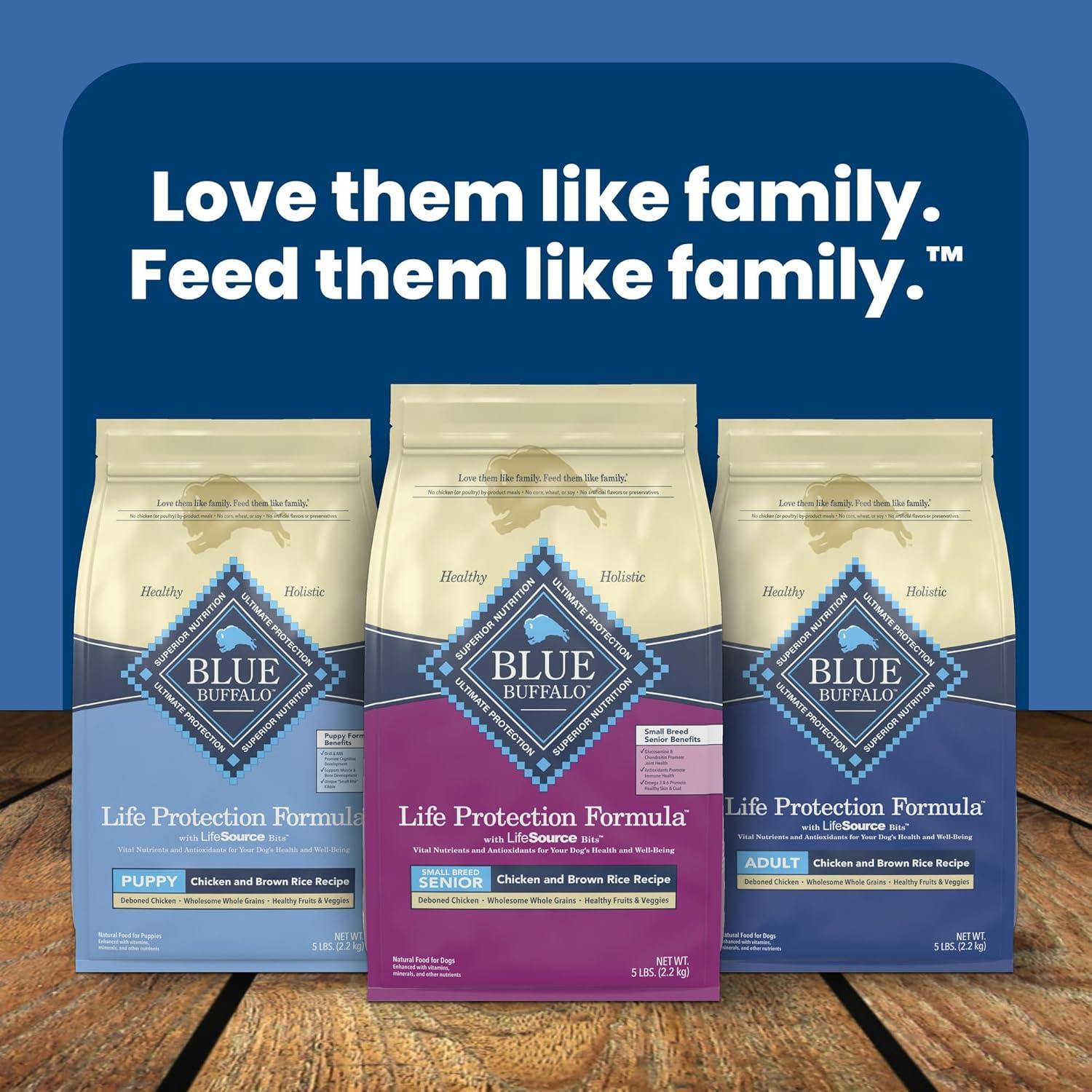 imageBlue Buffalo Life Protection Formula Small Breed Senior Dry Dog Food Supports Joint Health and Immunity Made with Natural Ingredients Chicken amp Brown Rice Recipe 5lb BagChicken Brown Rice