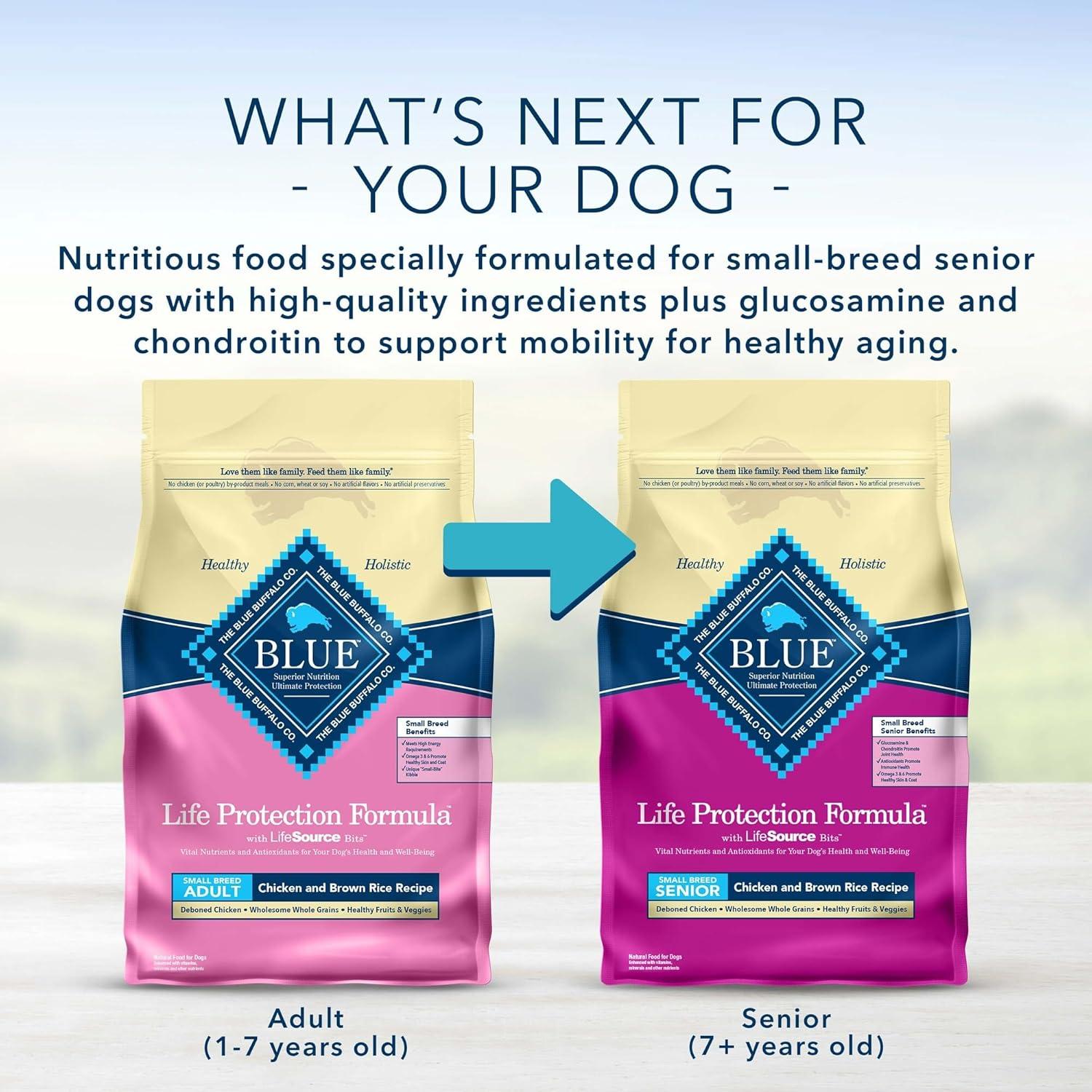 imageBlue Buffalo Life Protection Formula Toy Breed Adult Dry Dog Food Supports High Energy Needs Made with Natural Ingredients Chicken amp Brown Rice Recipe 4lb Bag4 Pound Pack of 2