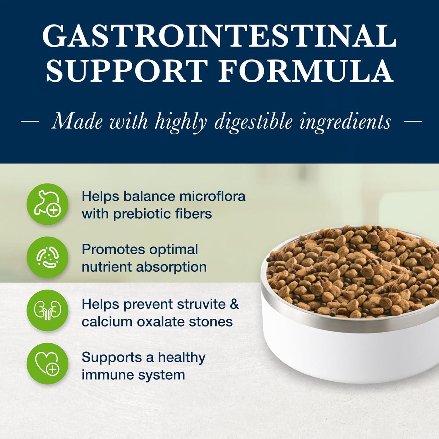 imageBlue Buffalo Natural Veterinary Diet GI Gastrointestinal Support Dry Dog Food Veterinarians Prescription Required Chicken 22lb Bag22 Pound Pack of 1