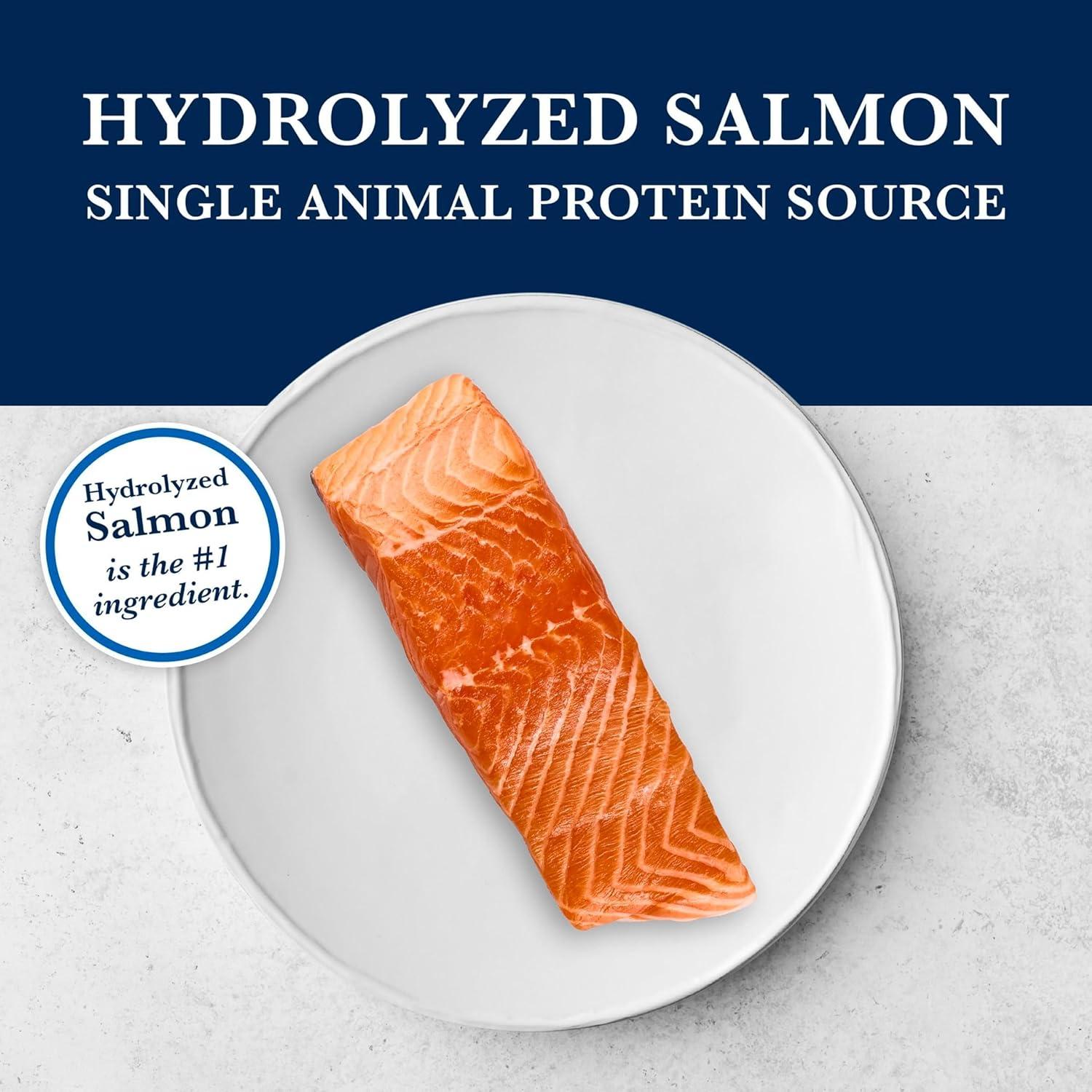 imageBlue Buffalo Natural Veterinary Diet HF Hydrolyzed for Food Intolerance Dry Dog Food Salmon 6lb BagSalmon