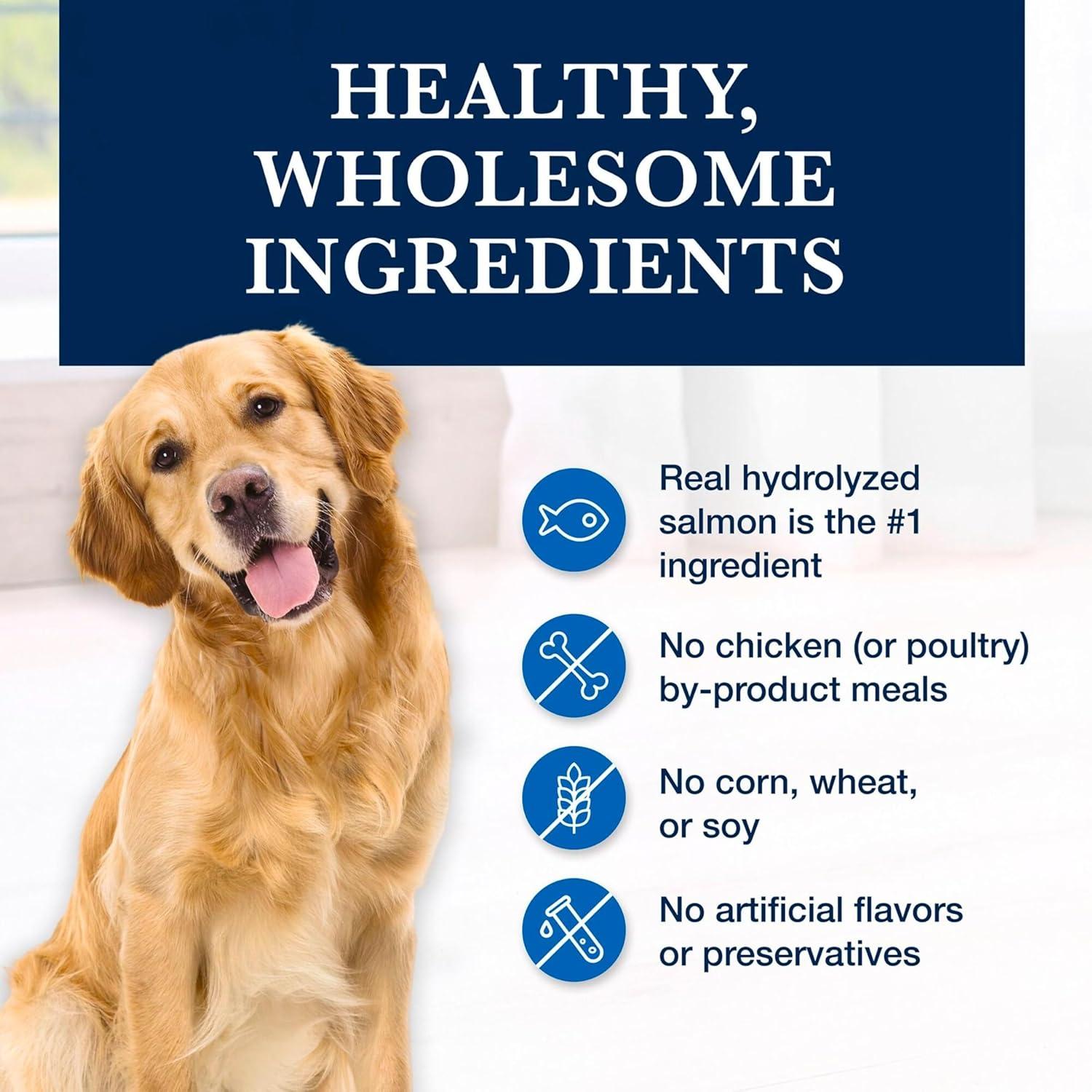 imageBlue Buffalo Natural Veterinary Diet HF Hydrolyzed for Food Intolerance Dry Dog Food Salmon 6lb BagSalmon