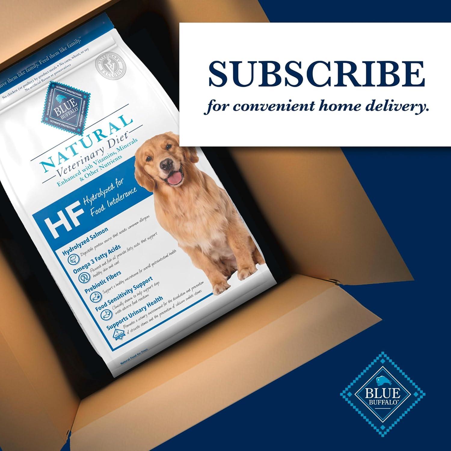 imageBlue Buffalo Natural Veterinary Diet HF Hydrolyzed for Food Intolerance Dry Dog Food Salmon 6lb BagSalmon