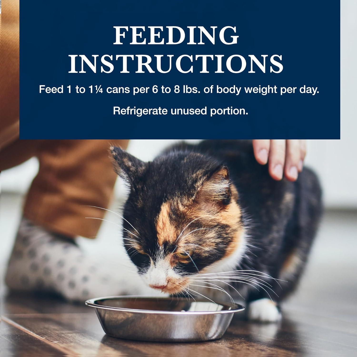 imageBlue Buffalo Natural Veterinary Diet HF Hydrolyzed for Food Intolerance Wet Cat Food Veterinarians Prescription Required Salmon 55oz Cans 24 Count
