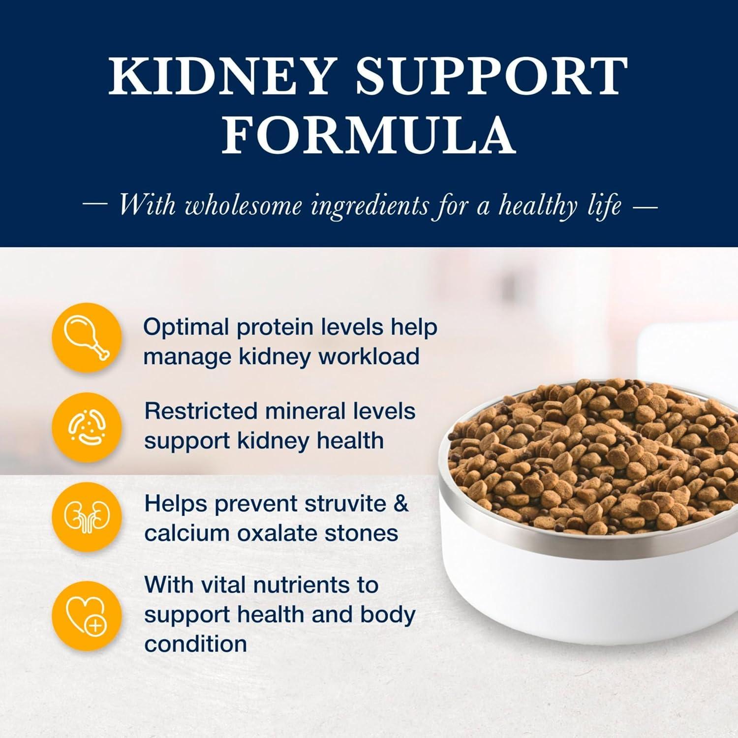 imageBlue Buffalo Natural Veterinary Diet KS Kidney Support Dry Dog Food Chicken 22lb bagChicken