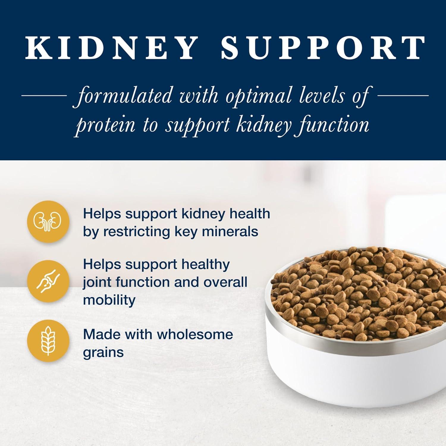 imageBlue Buffalo Natural Veterinary Diet KS Kidney Support Dry Dog Food Chicken 22lb bagChicken