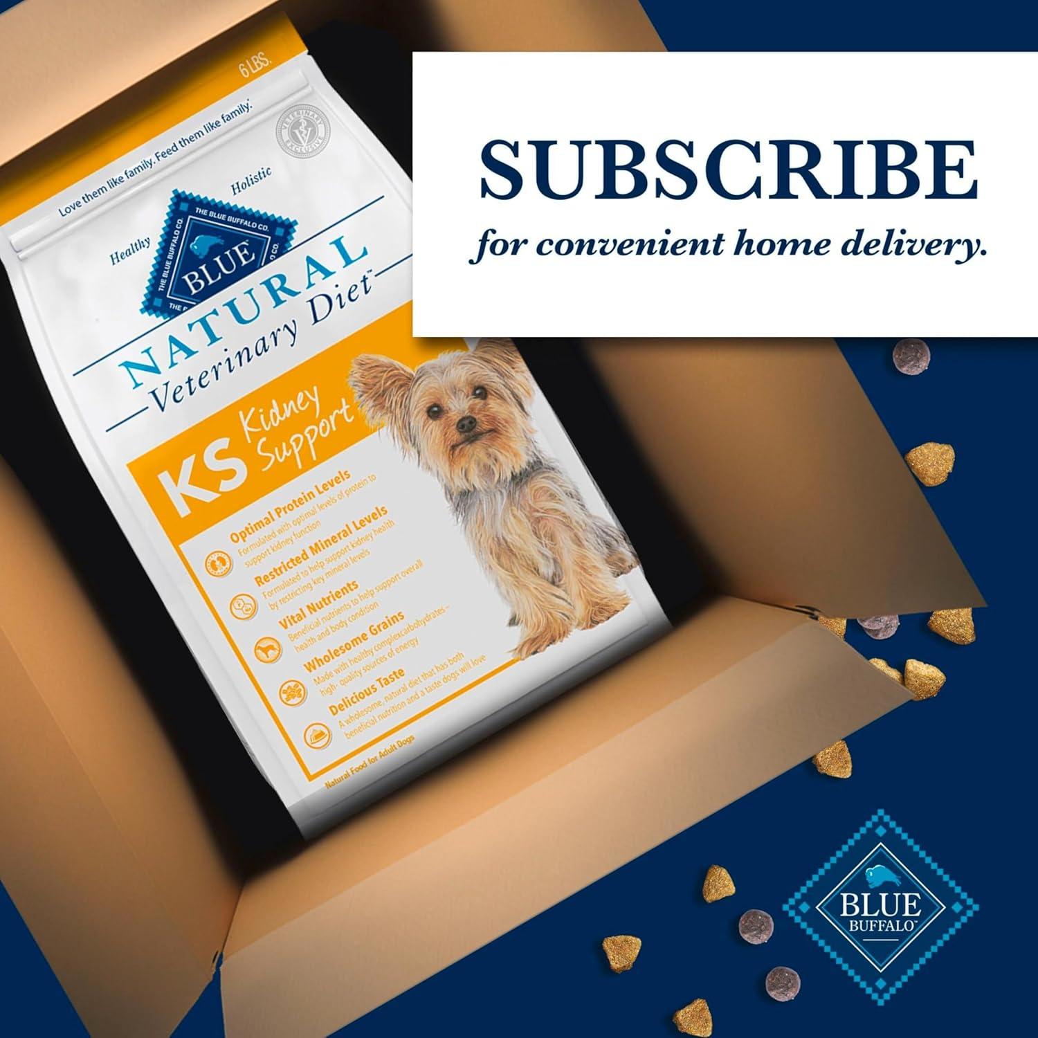 imageBlue Buffalo Natural Veterinary Diet KS Kidney Support Dry Dog Food Chicken 22lb bagChicken
