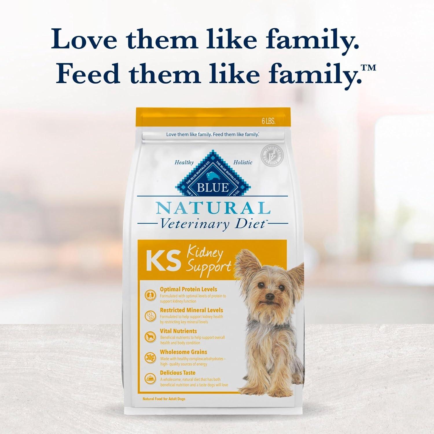 imageBlue Buffalo Natural Veterinary Diet KS Kidney Support Dry Dog Food Chicken 22lb bagChicken