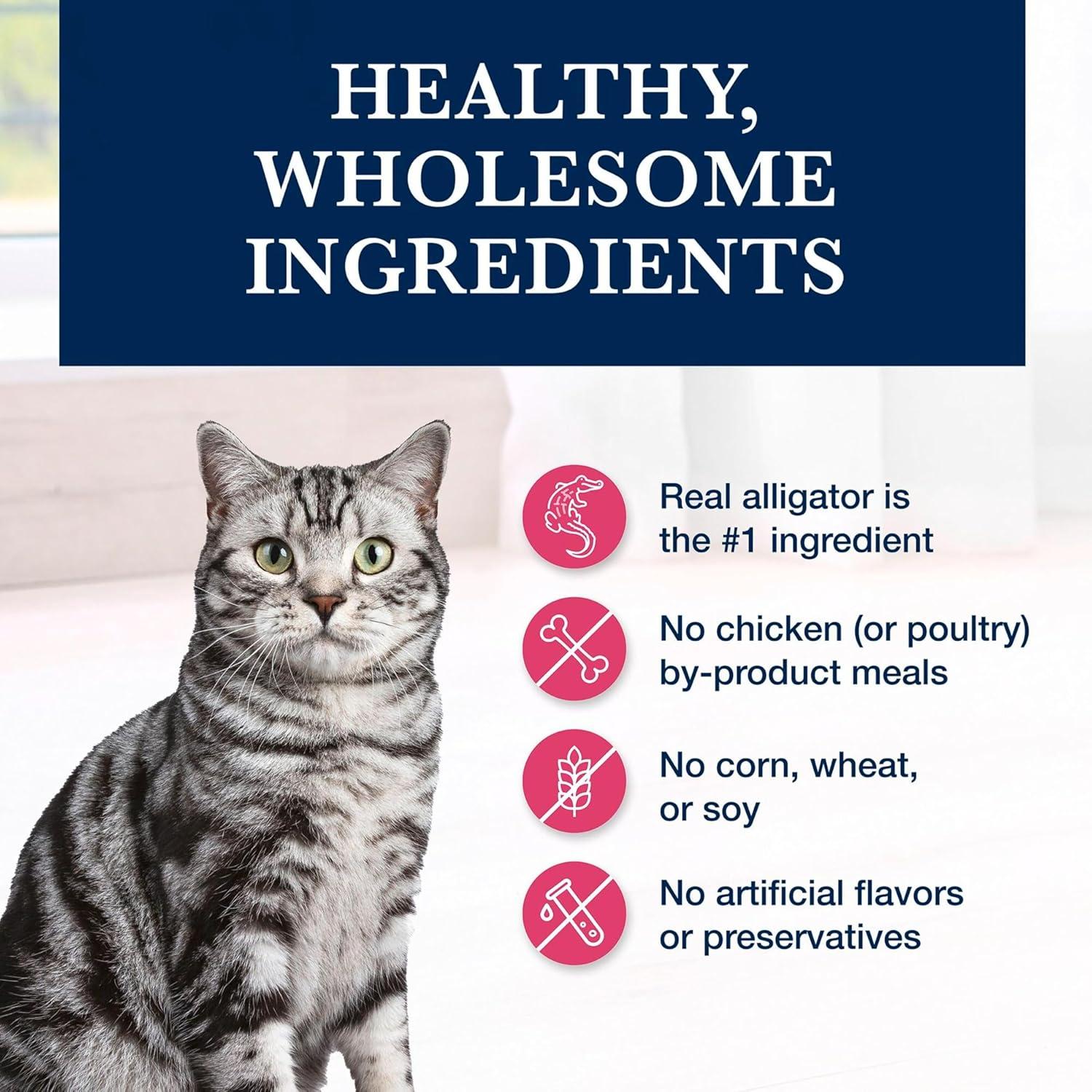imageBlue Buffalo Natural Veterinary Diet NP Novel Protein Dry Cat Food Alligator 7lb Bag